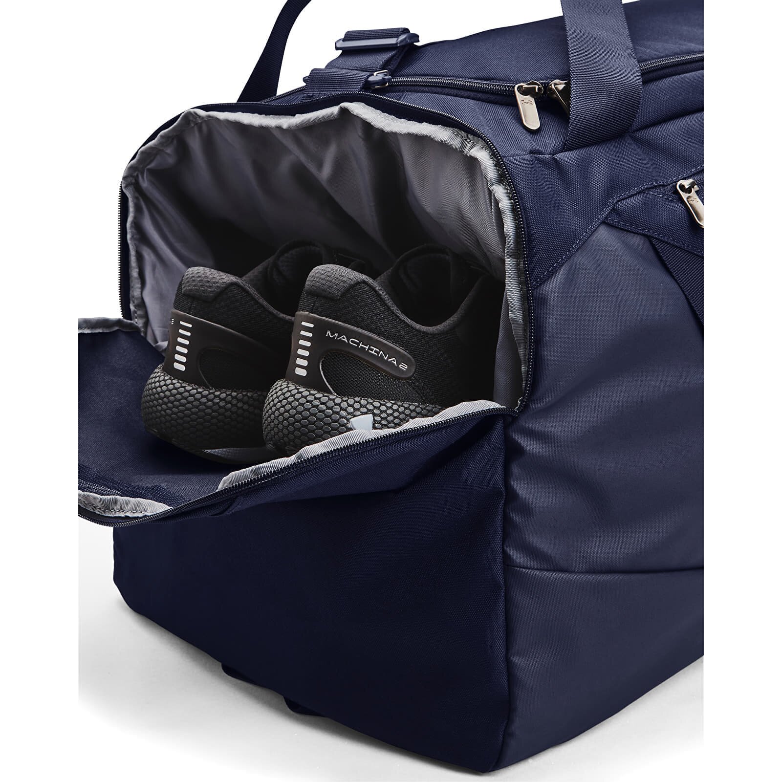 Under Armour Чанта Undeniable 5.0 Duffle Lg Midnight Navy/ Midnight Navy/ Metallic Silver