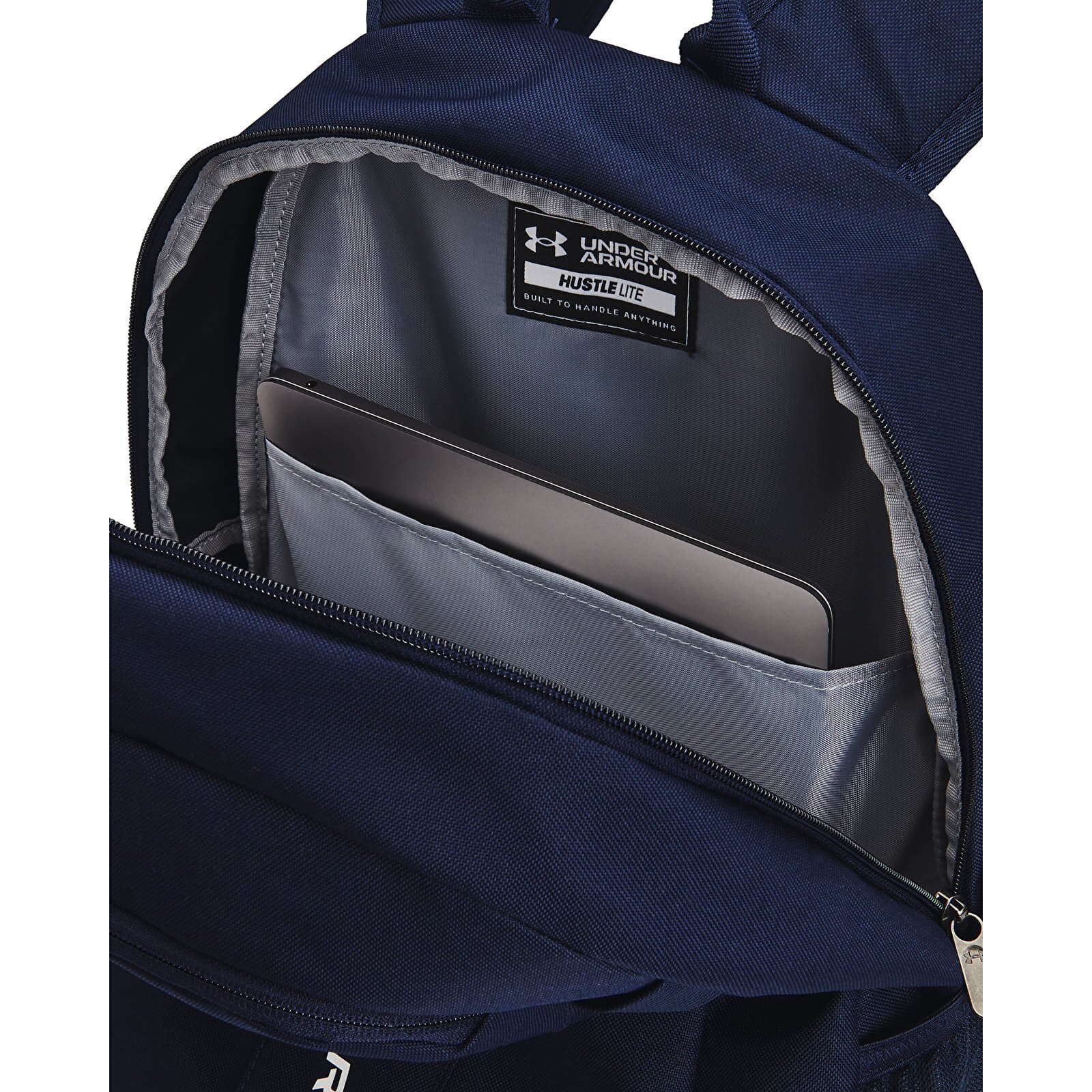 Under Armour Раница Hustle Lite Backpack Midnight Navy/ Midnight Navy/ Metallic Silver