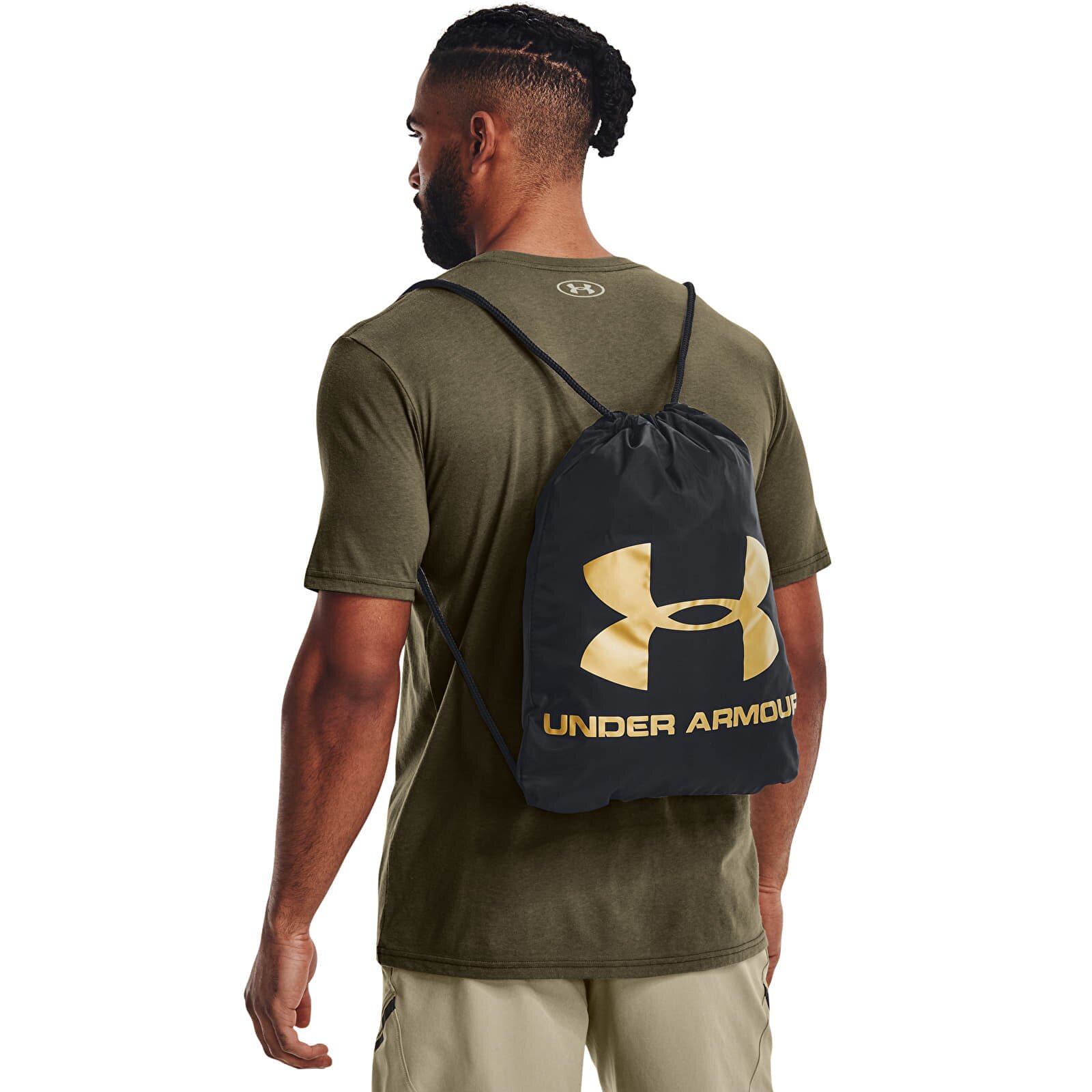 Under Armour Раница Ozsee Sackpack Black/ Metallic Gold