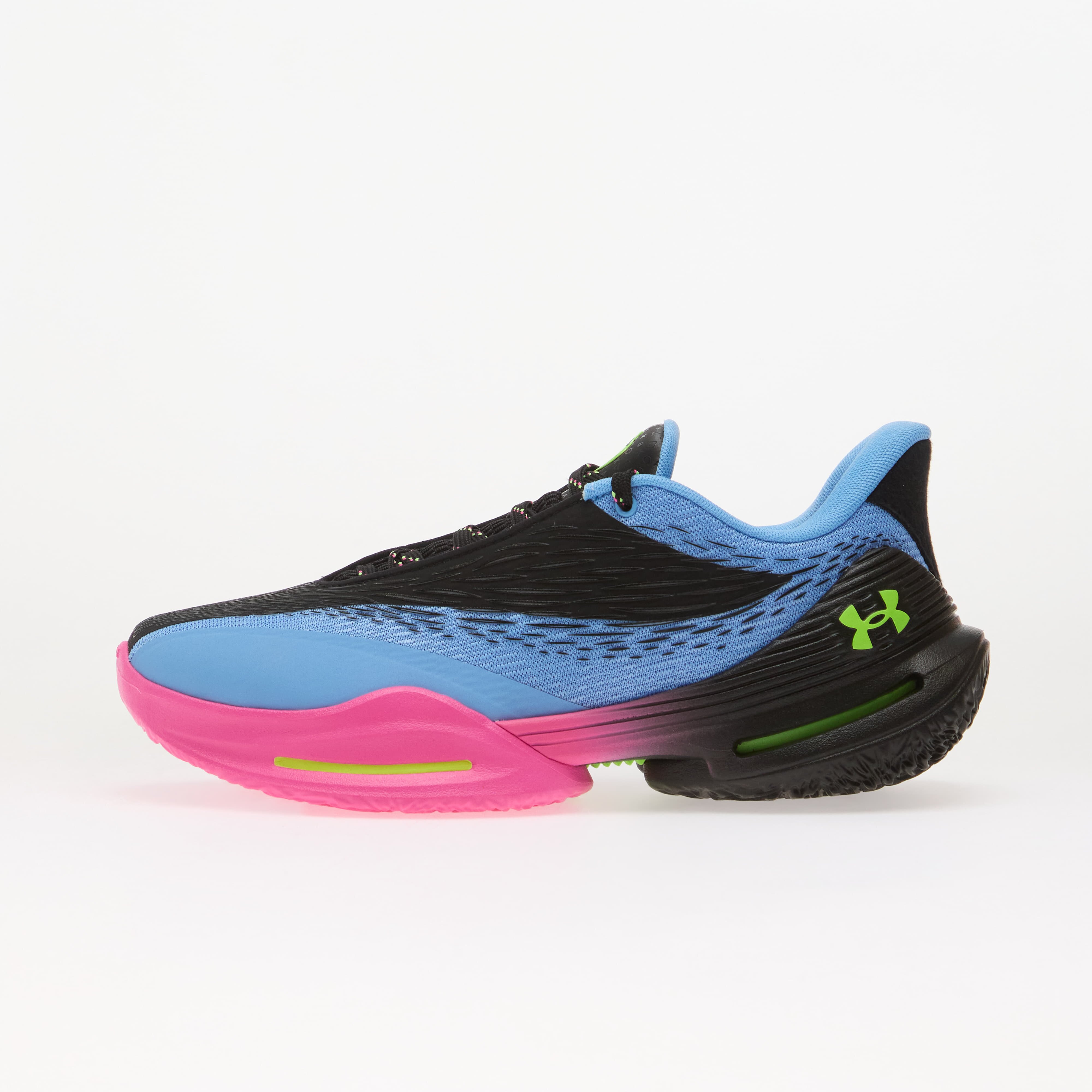 Under Armour Сникърси D. FOX 3 Black/ Horizon Blue/ Hyper Green