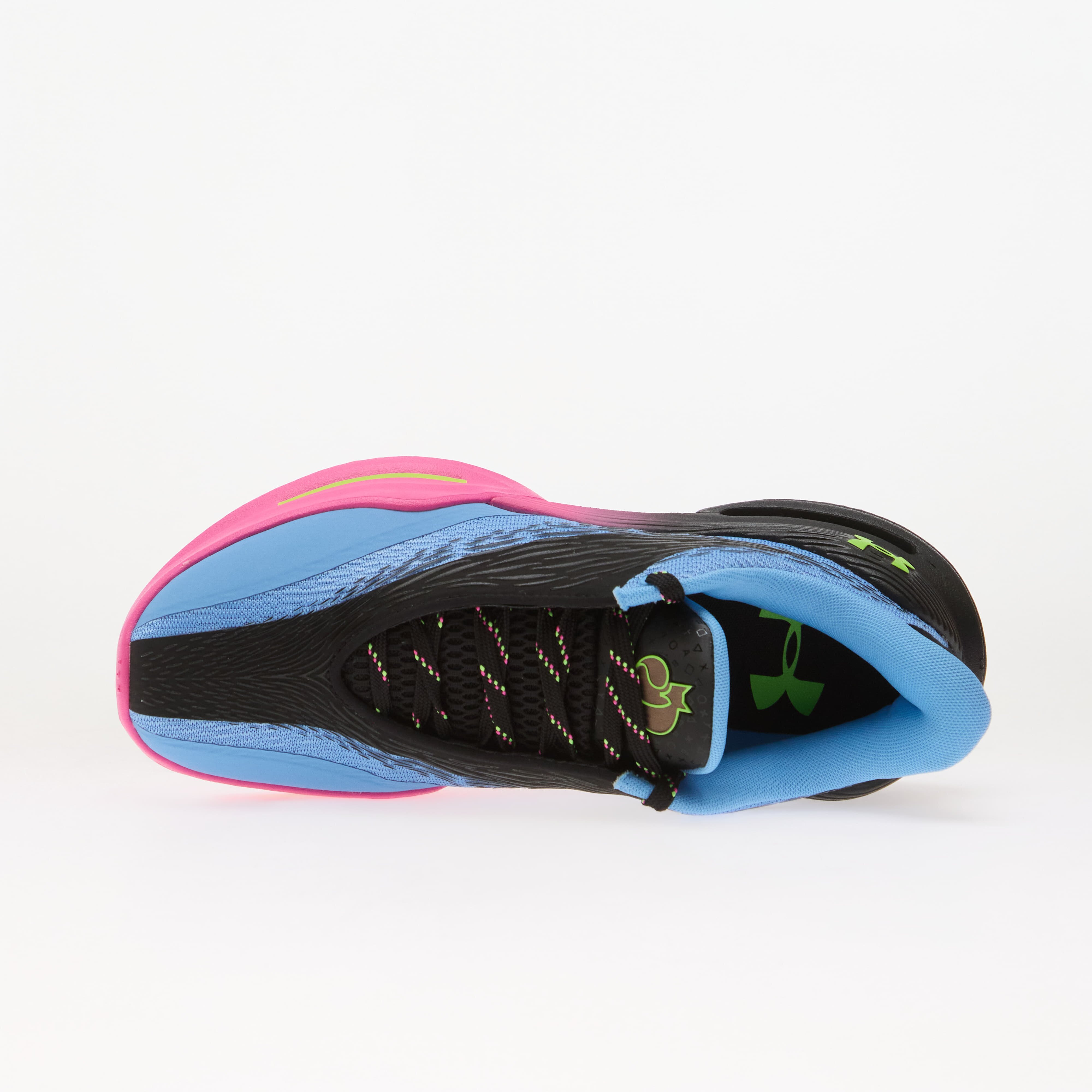 Under Armour Сникърси D. FOX 3 Black/ Horizon Blue/ Hyper Green