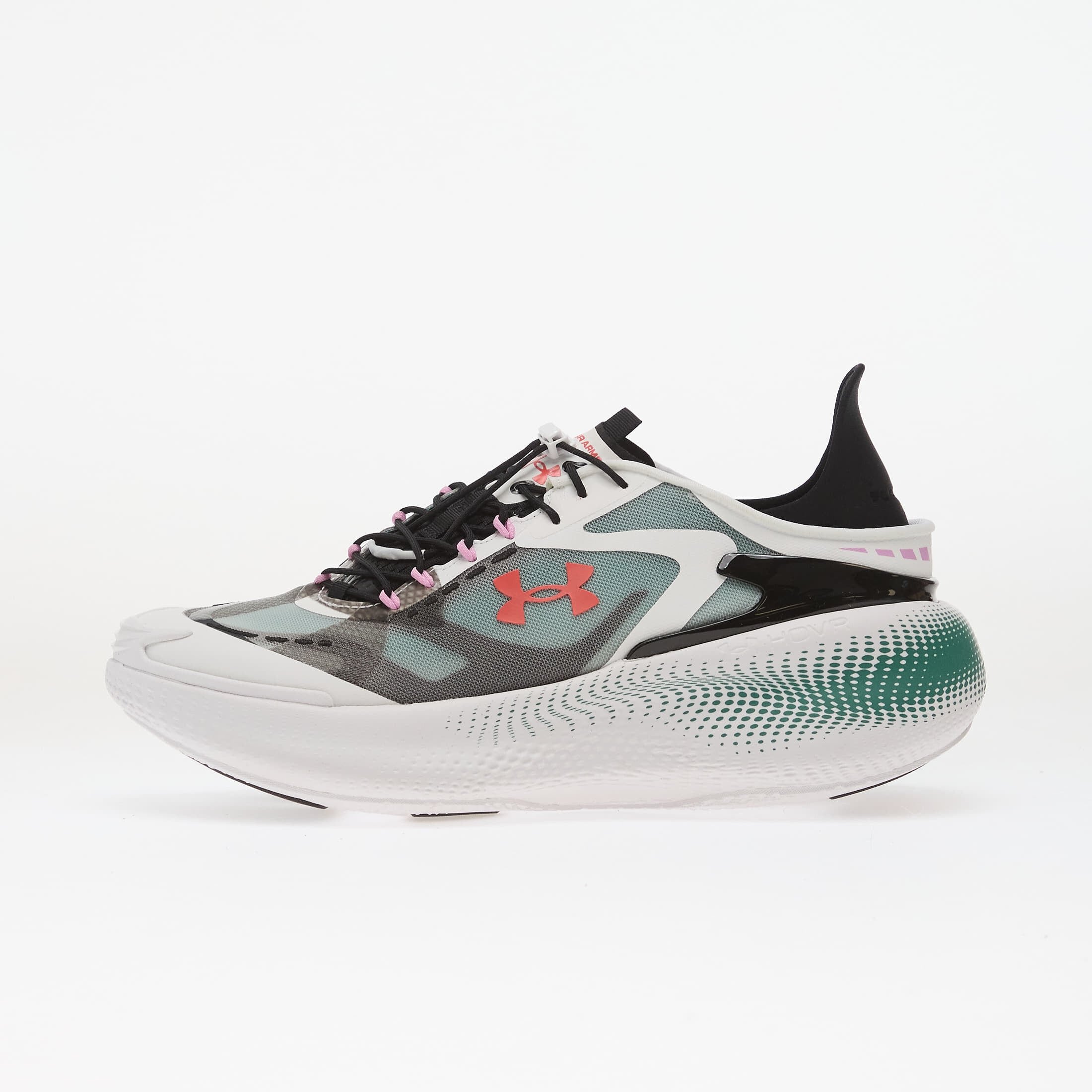 Under Armour Сникърси Echo White/ Valiant Green/ Black