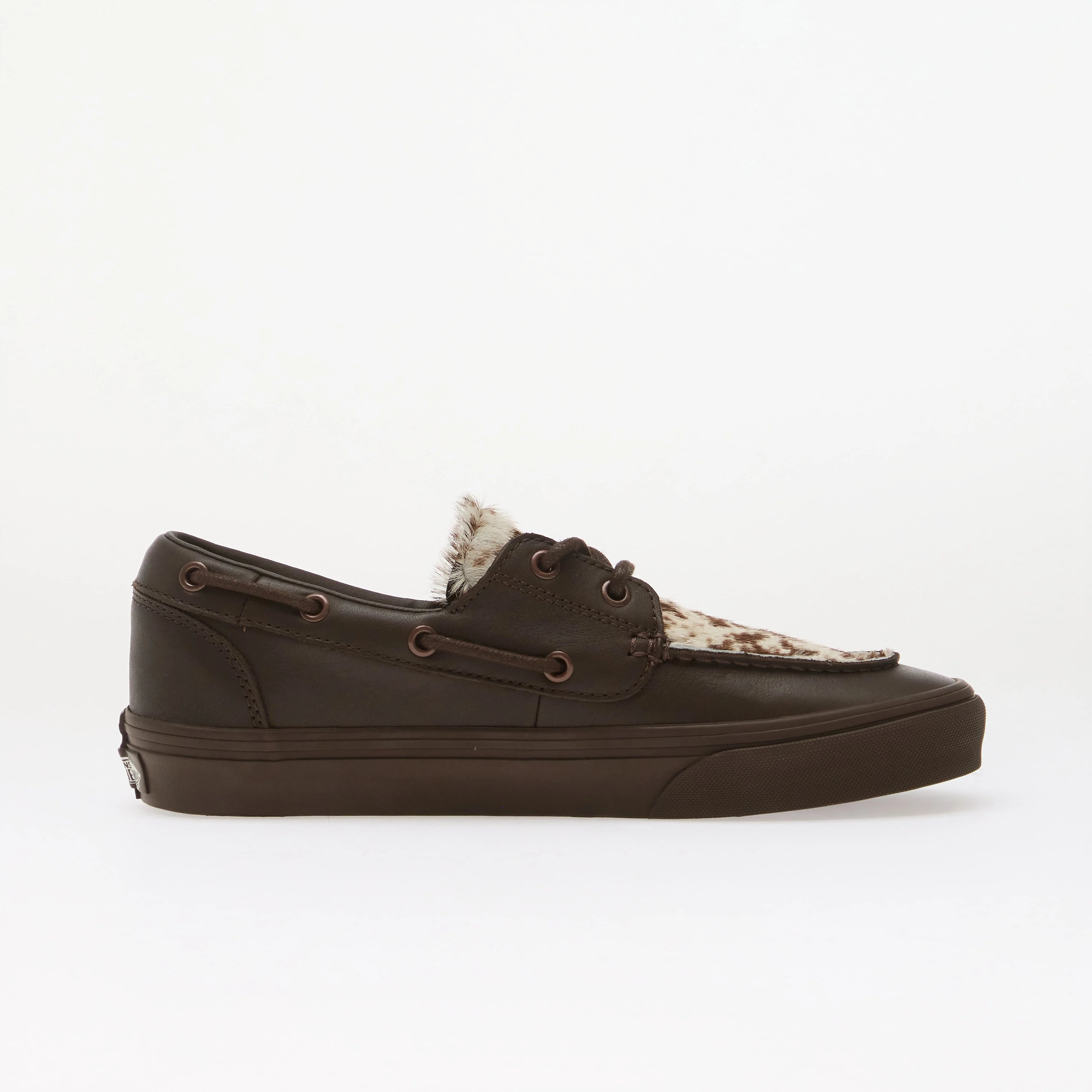 Vans Сникърси 2-Eyelet Boat Shoe PONY HAIR Dark Brown