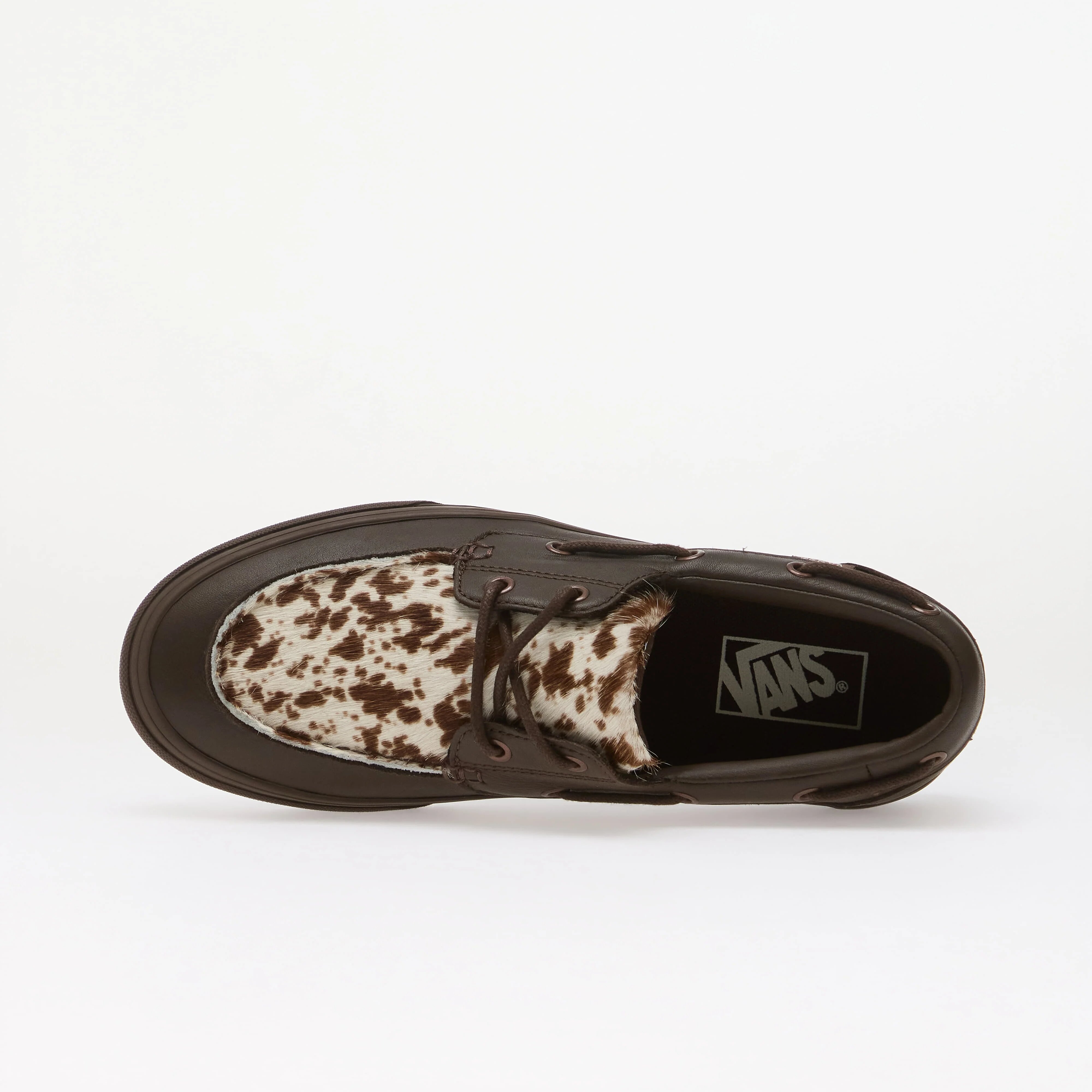 Vans Сникърси 2-Eyelet Boat Shoe PONY HAIR Dark Brown