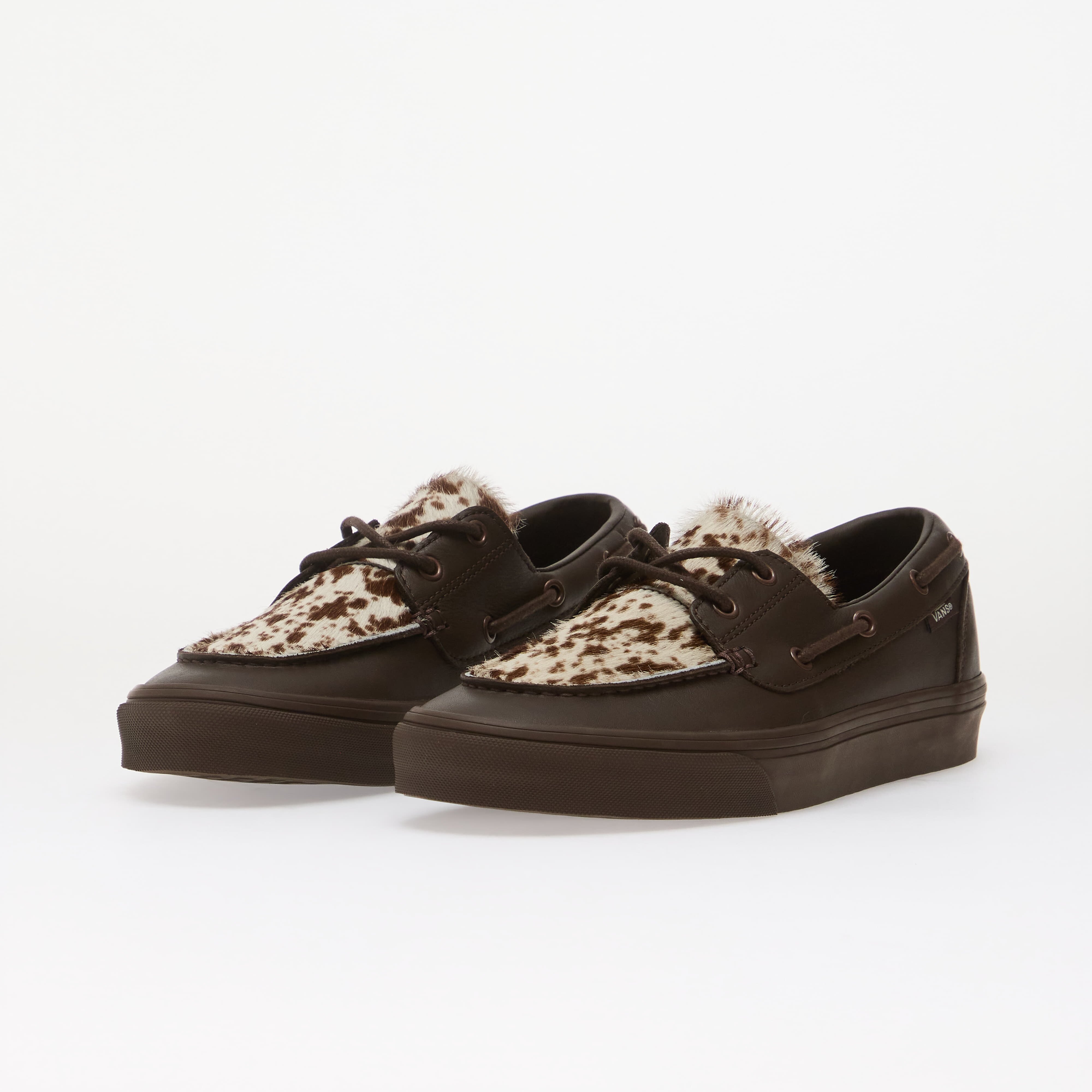 Vans Сникърси 2-Eyelet Boat Shoe PONY HAIR Dark Brown
