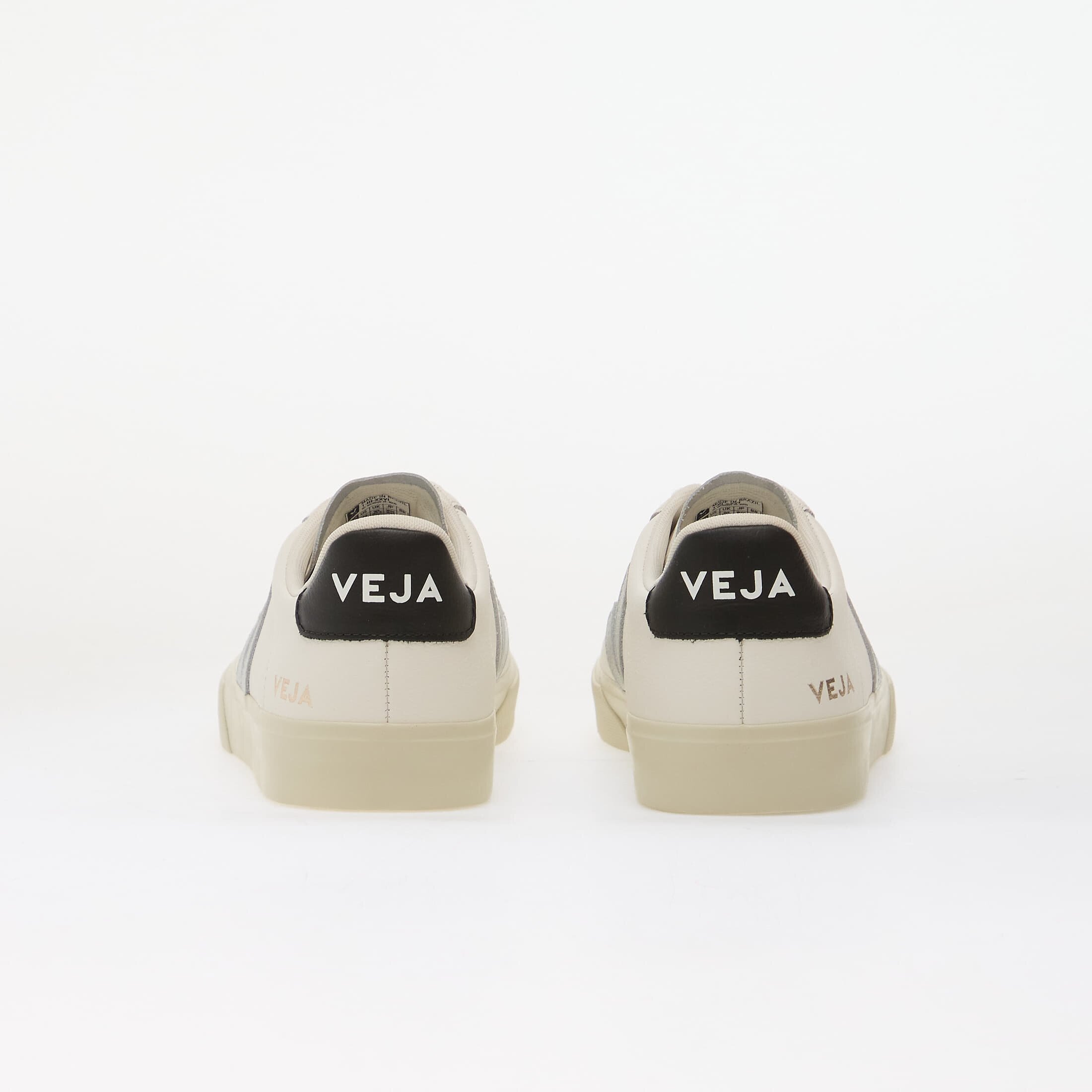 Veja Сникърси Campo Leather White/ Silver/ Black