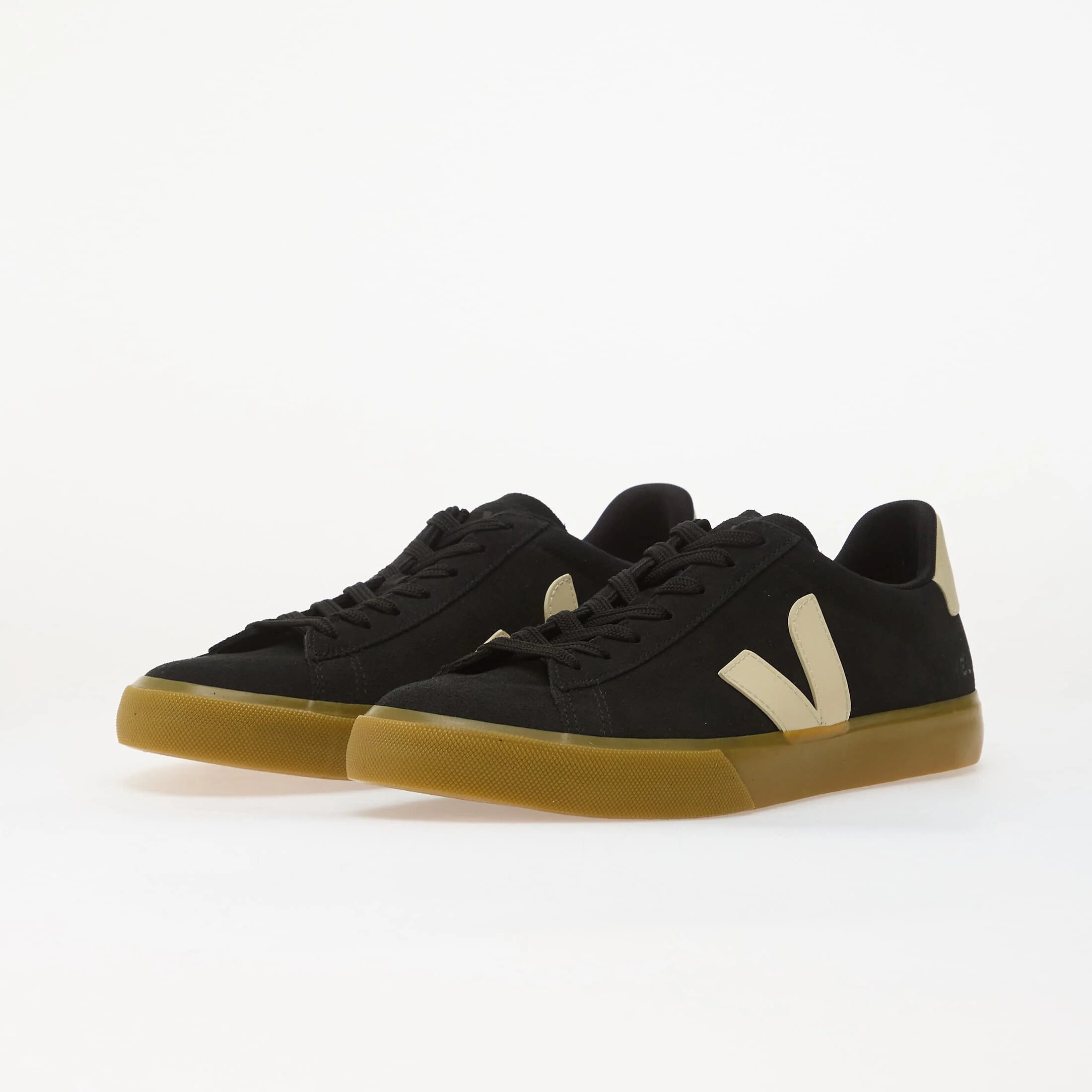 Veja Сникърси Campo Suede Black/ Pierre/ Natural