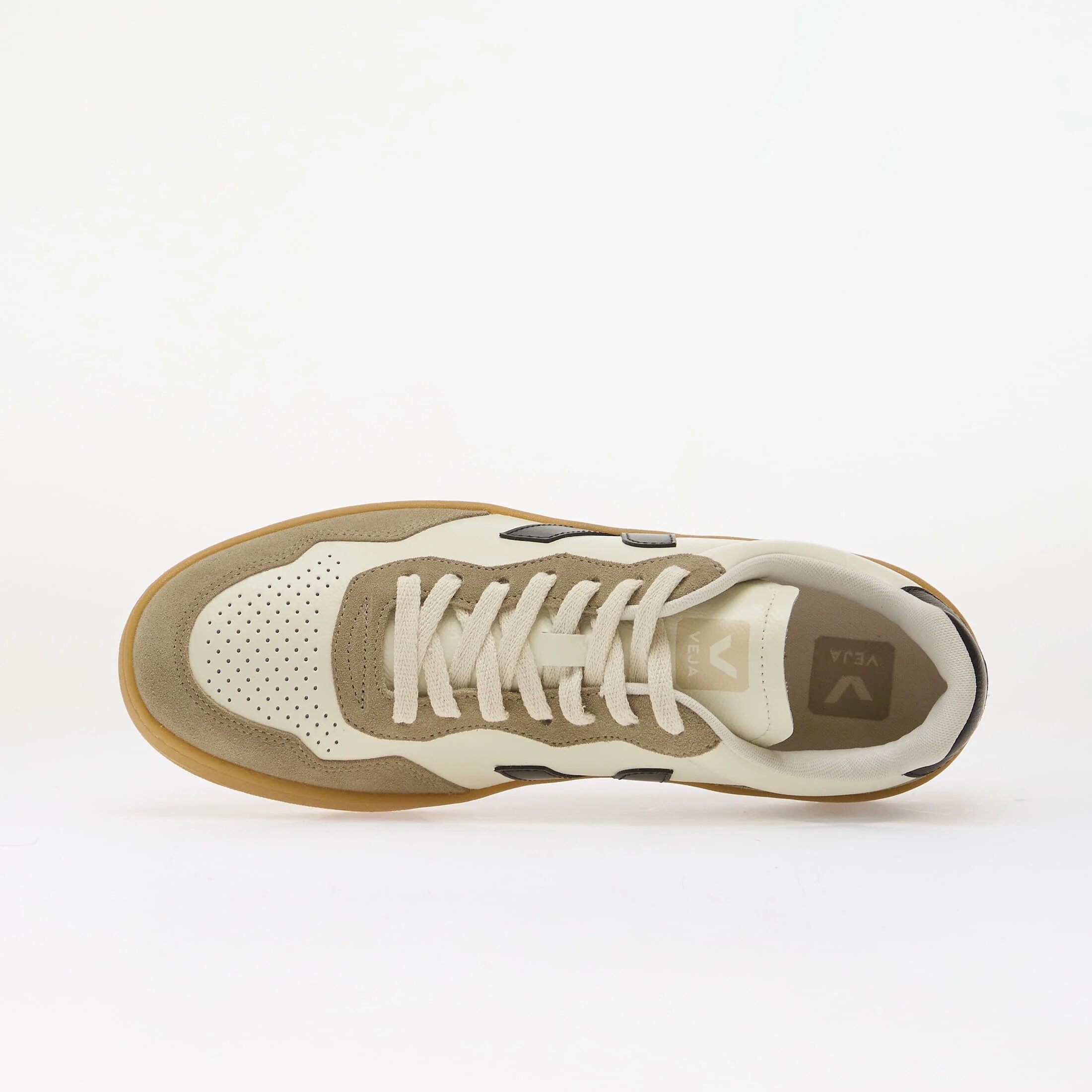 Veja Сникърси V-90 O.T. Leather Pure/ Black/ Natural