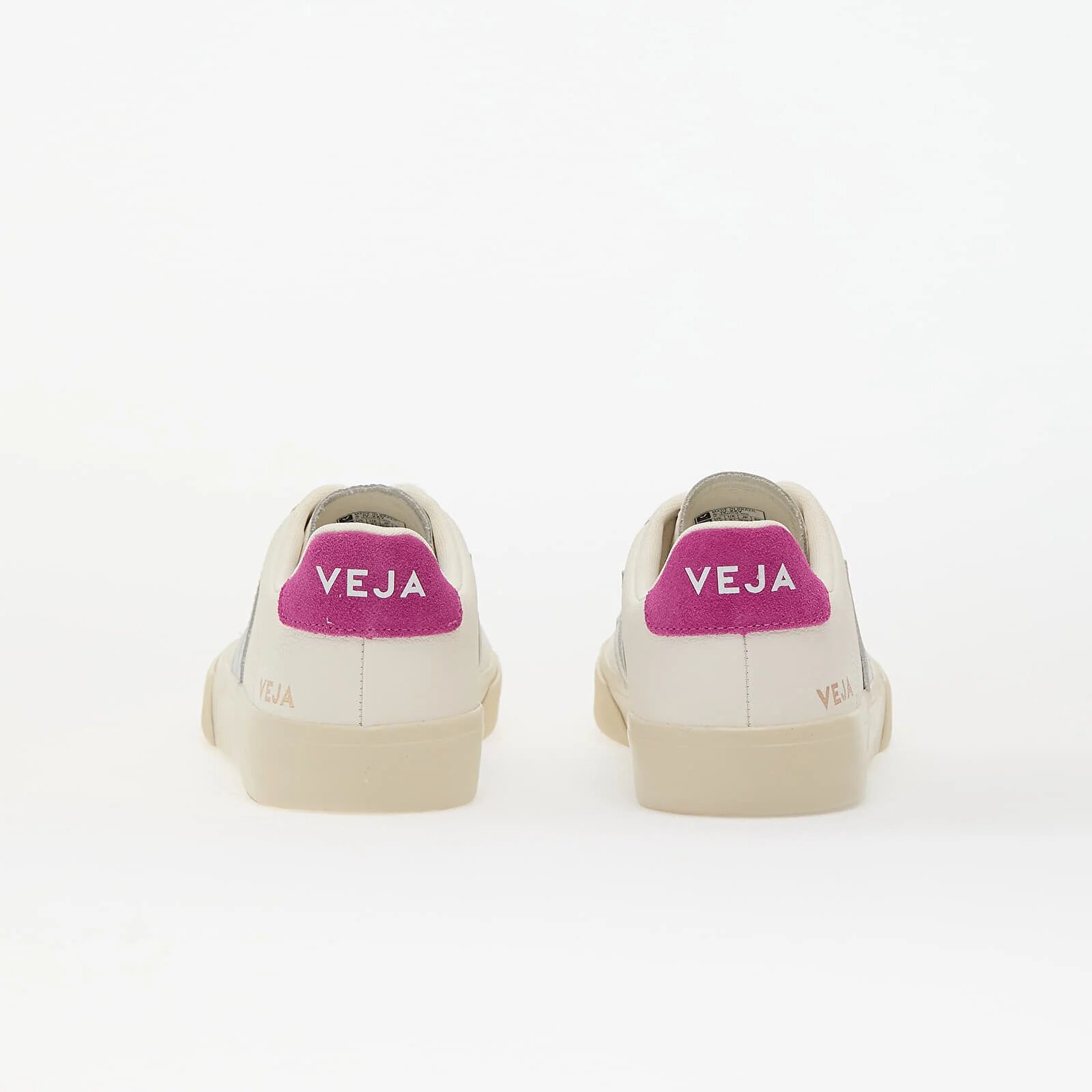 Veja Сникърси W Campo Leather Whi_Silver_Ultraviolet
