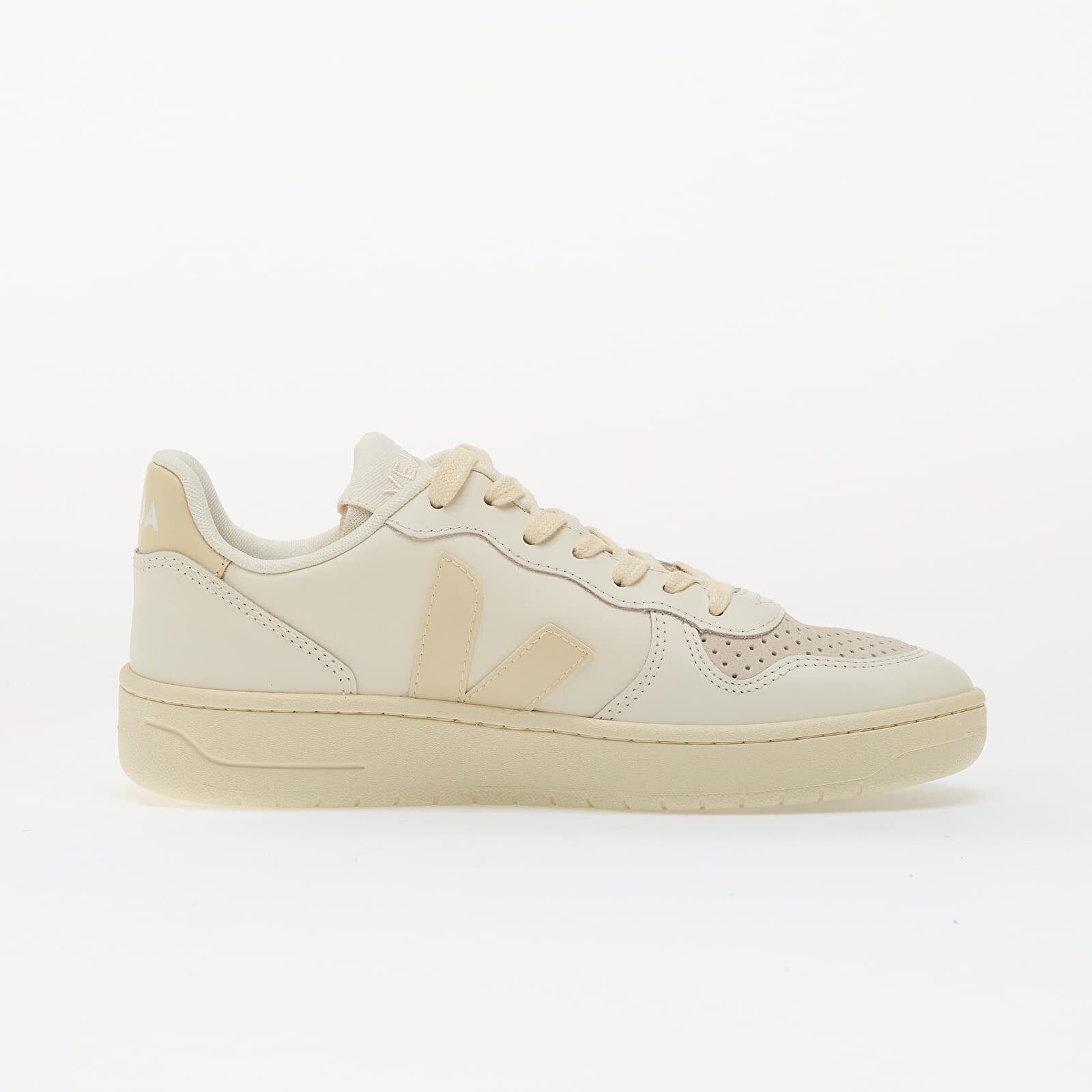 Veja Сникърси W V-10 Leather Pure Calcaire