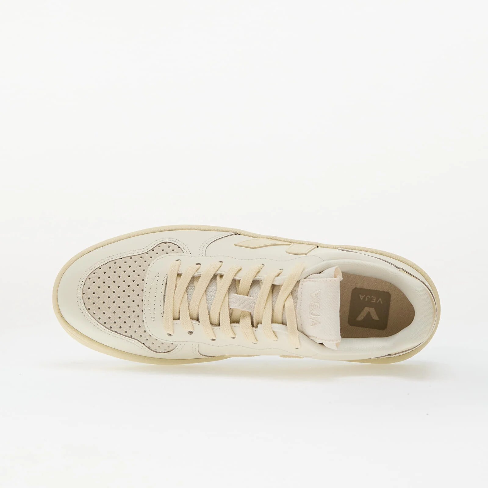 Veja Сникърси W V-10 Leather Pure Calcaire