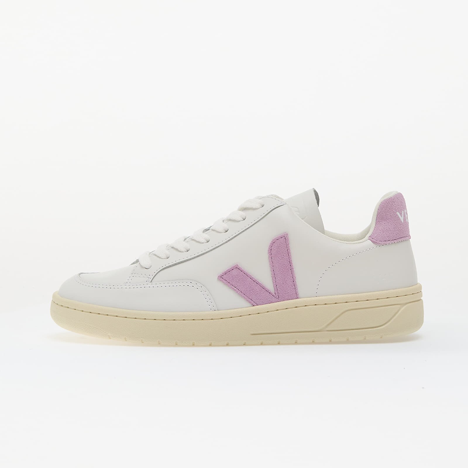 Veja Сникърси W V-12 Leather Extra-White_Orchid