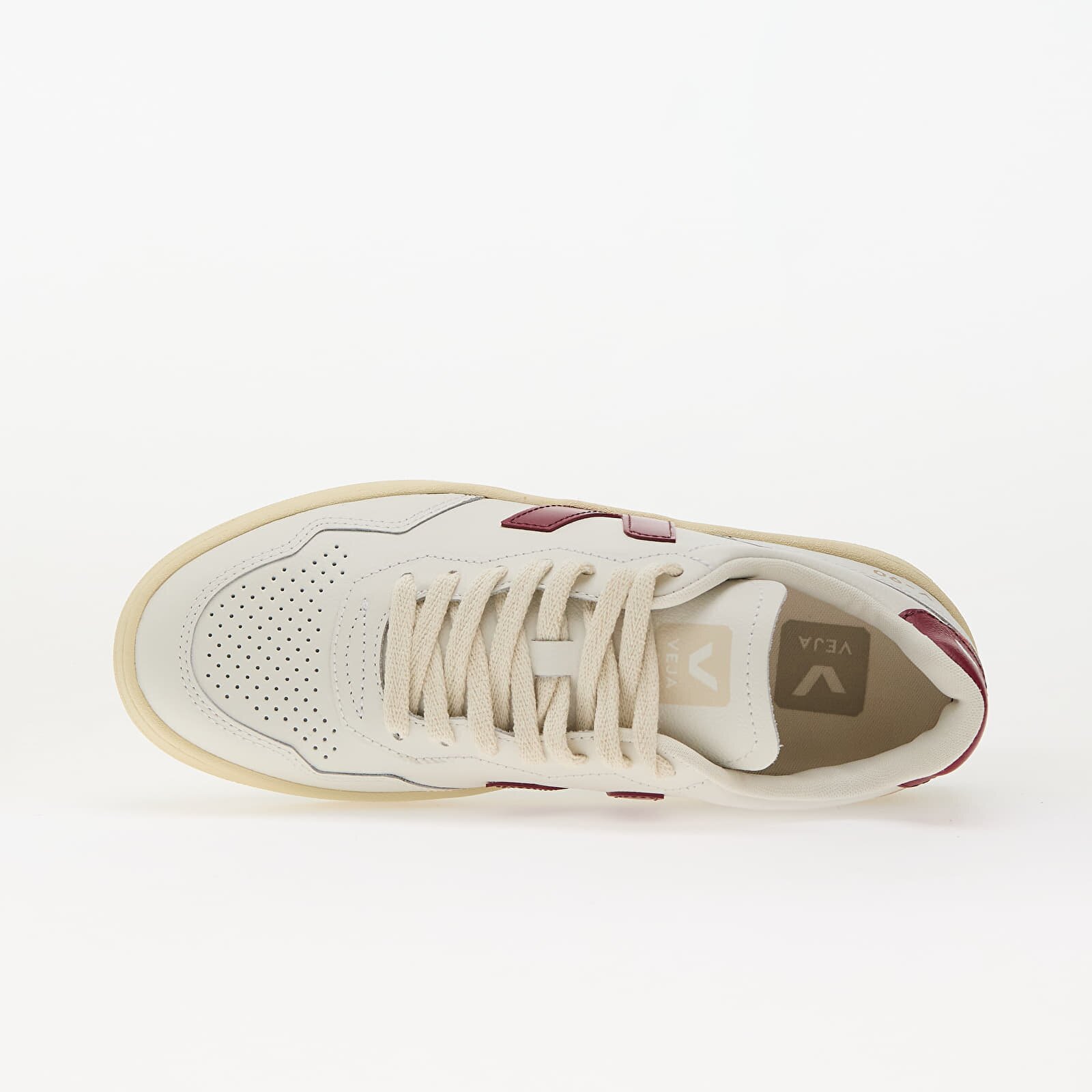 Veja Сникърси W V-90 O.T Leather Ex-White_Marsala