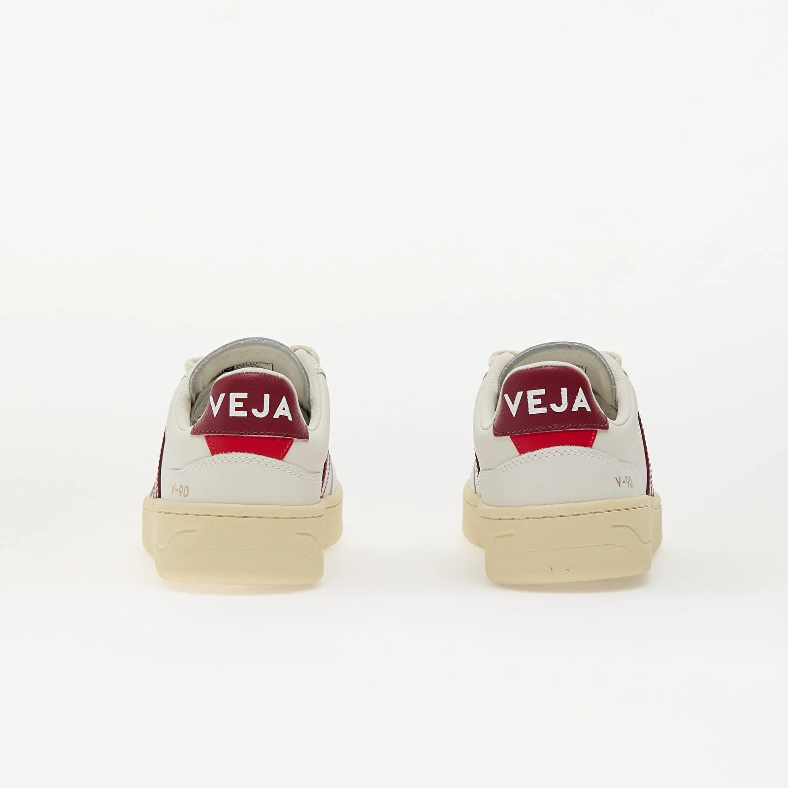 Veja Сникърси W V-90 O.T Leather Ex-White_Marsala