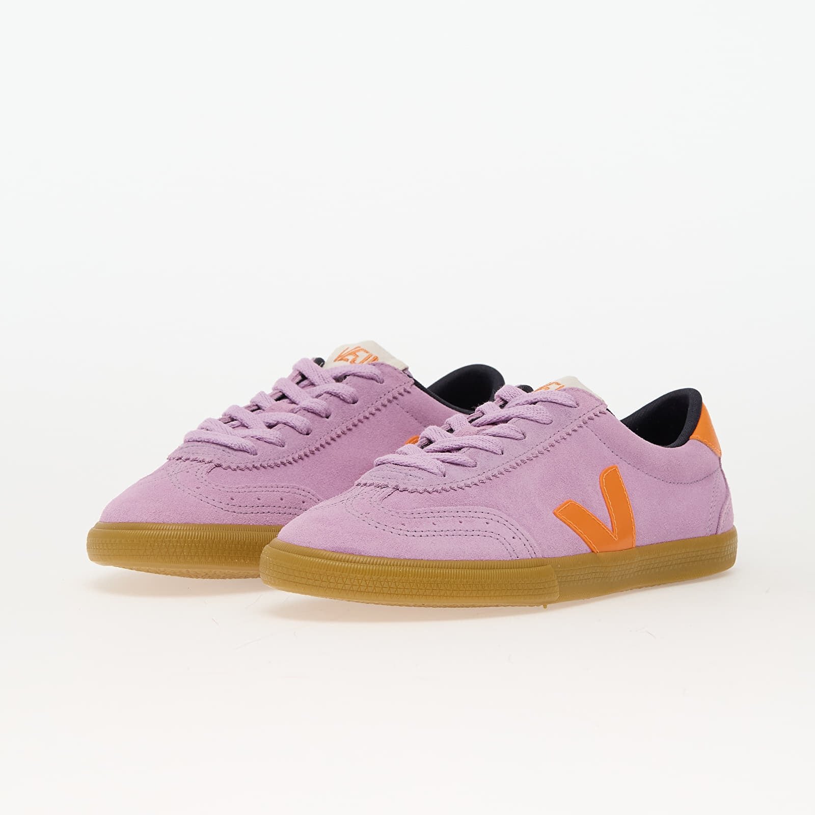 Veja Сникърси W Volley Suede Orchid_Fury_Natural