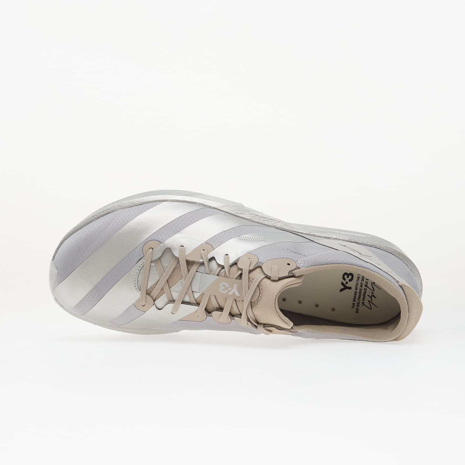 Y-3 Сникърси Adios 9 Silver Met./ Silver Met./ Light Brown
