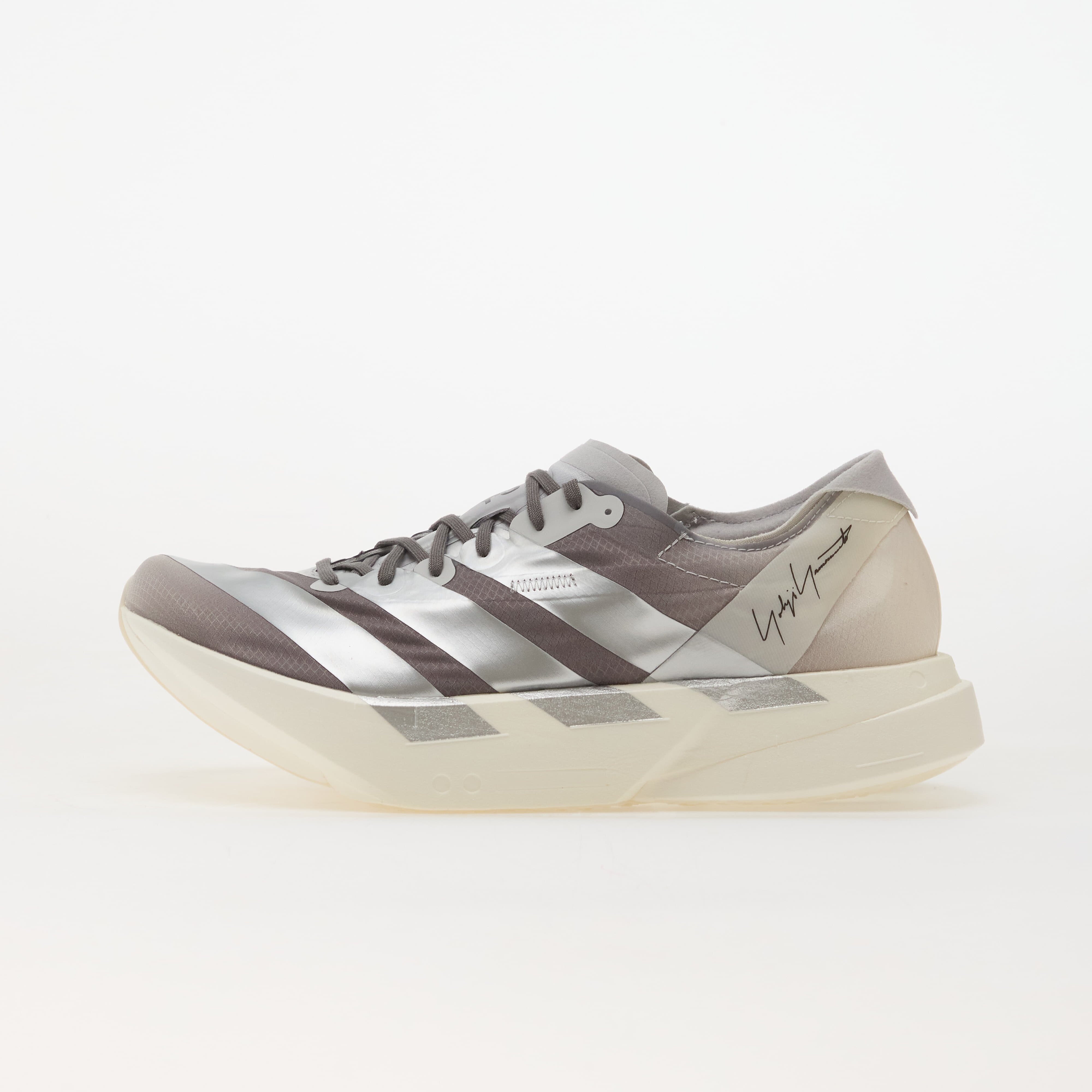 Y-3 Сникърси Adios Pro 4 Chalk White/ Silver Met./ Lgh Solid Grey