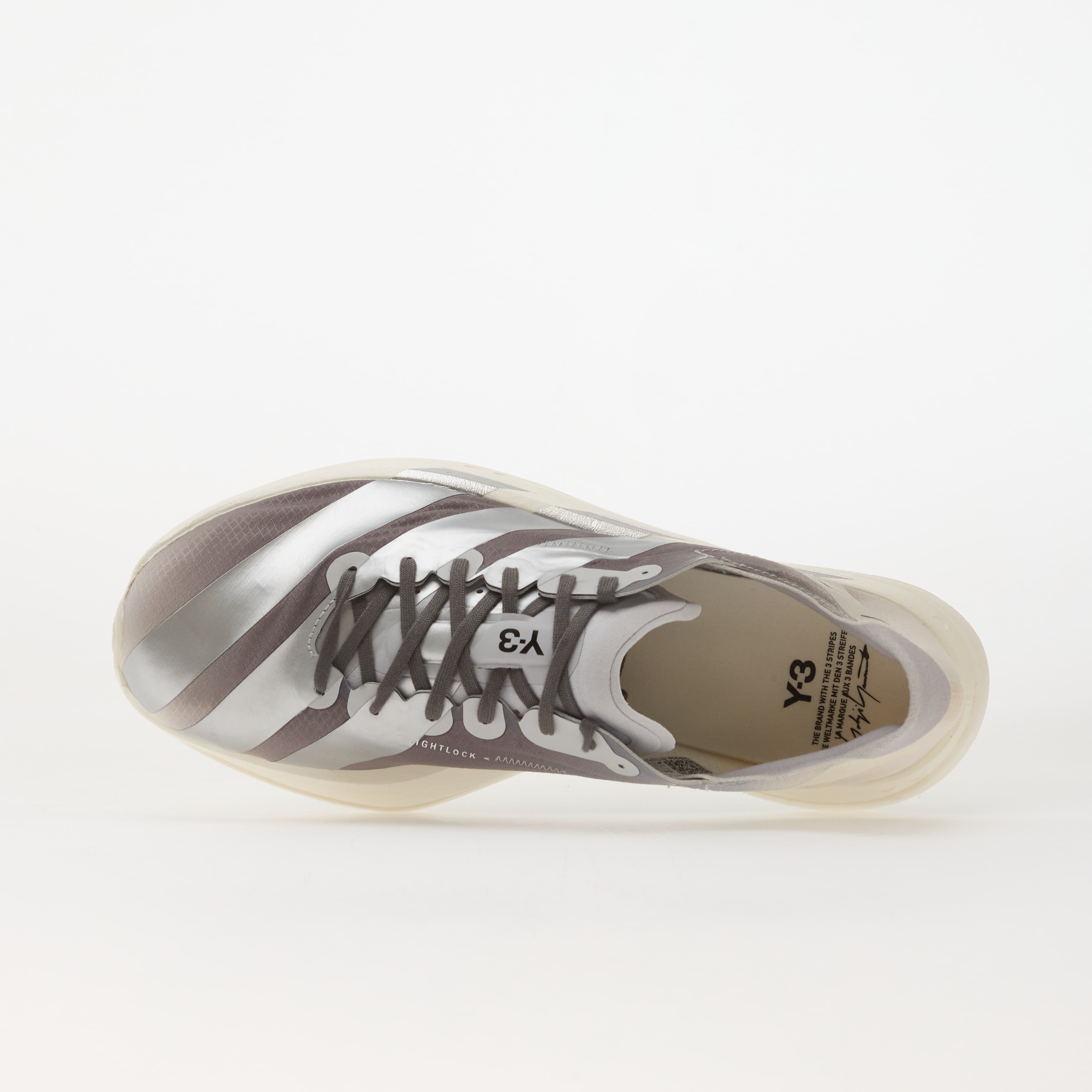 Y-3 Сникърси Adios Pro 4 Chalk White/ Silver Met./ Lgh Solid Grey