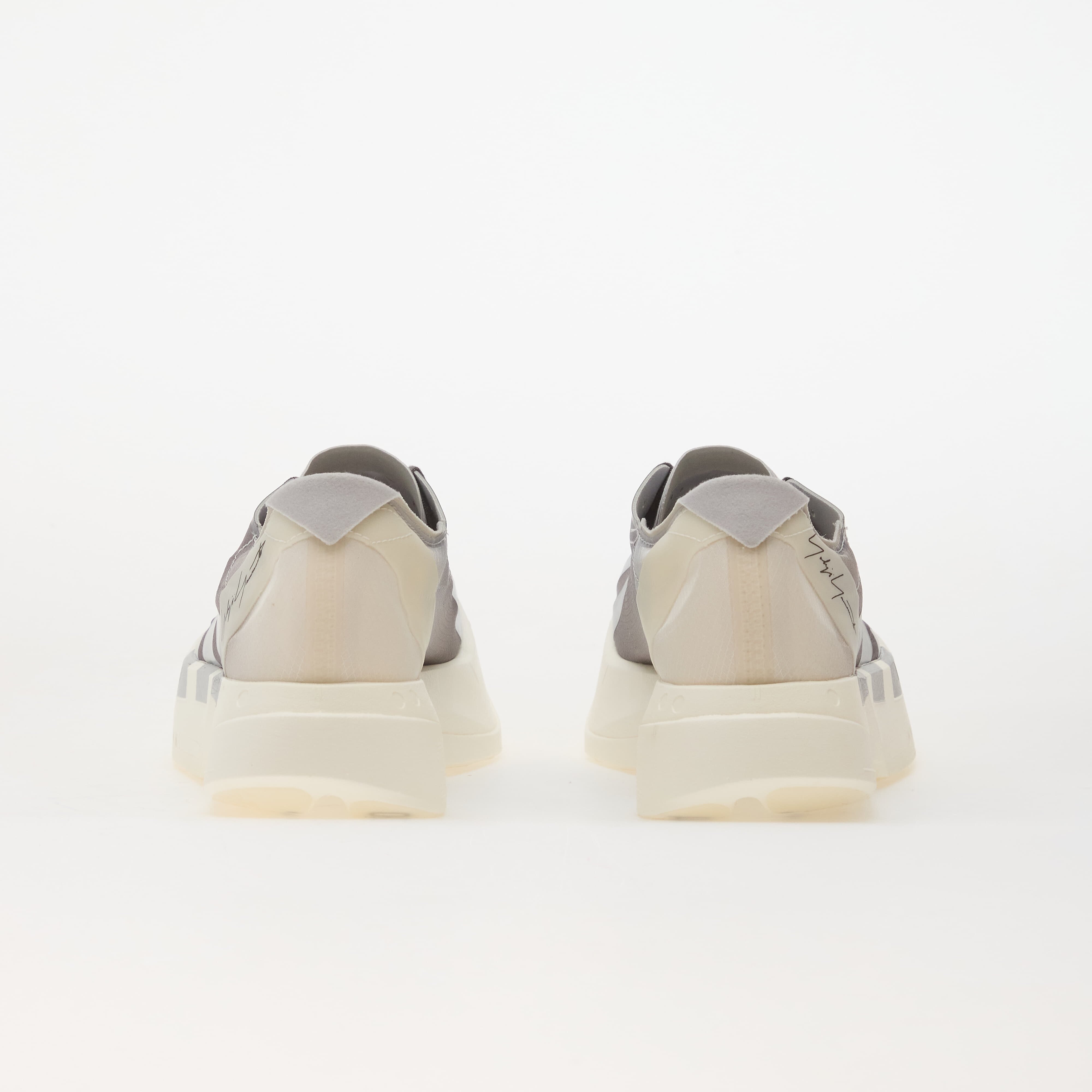 Y-3 Сникърси Adios Pro 4 Chalk White/ Silver Met./ Lgh Solid Grey