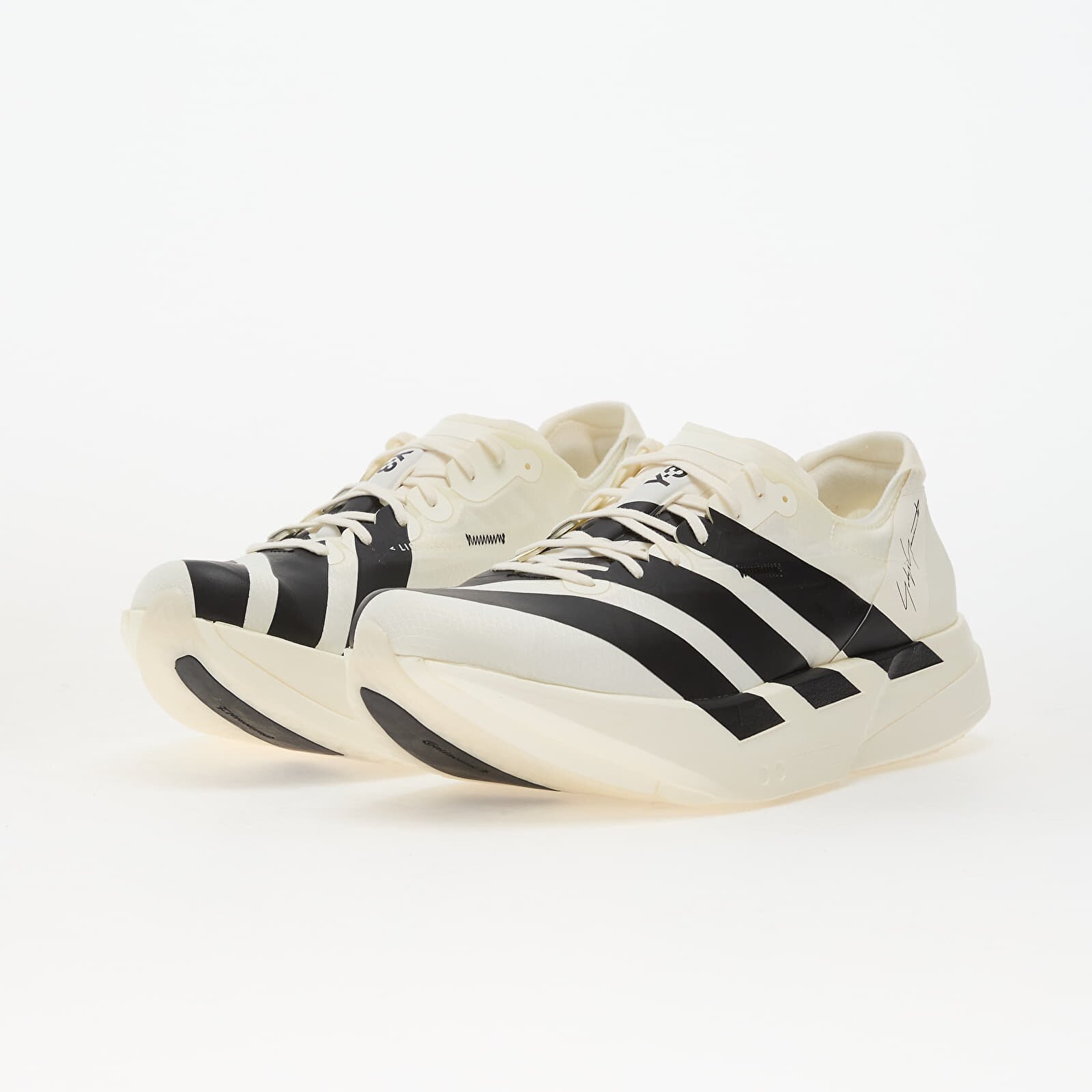 Y-3 Сникърси Adios Pro 4 Off White/ Off White/ Black