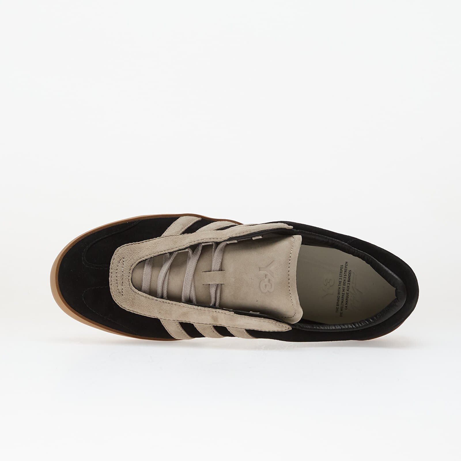 Y-3 Сникърси Gazelle Black/ Black/ Light Brown