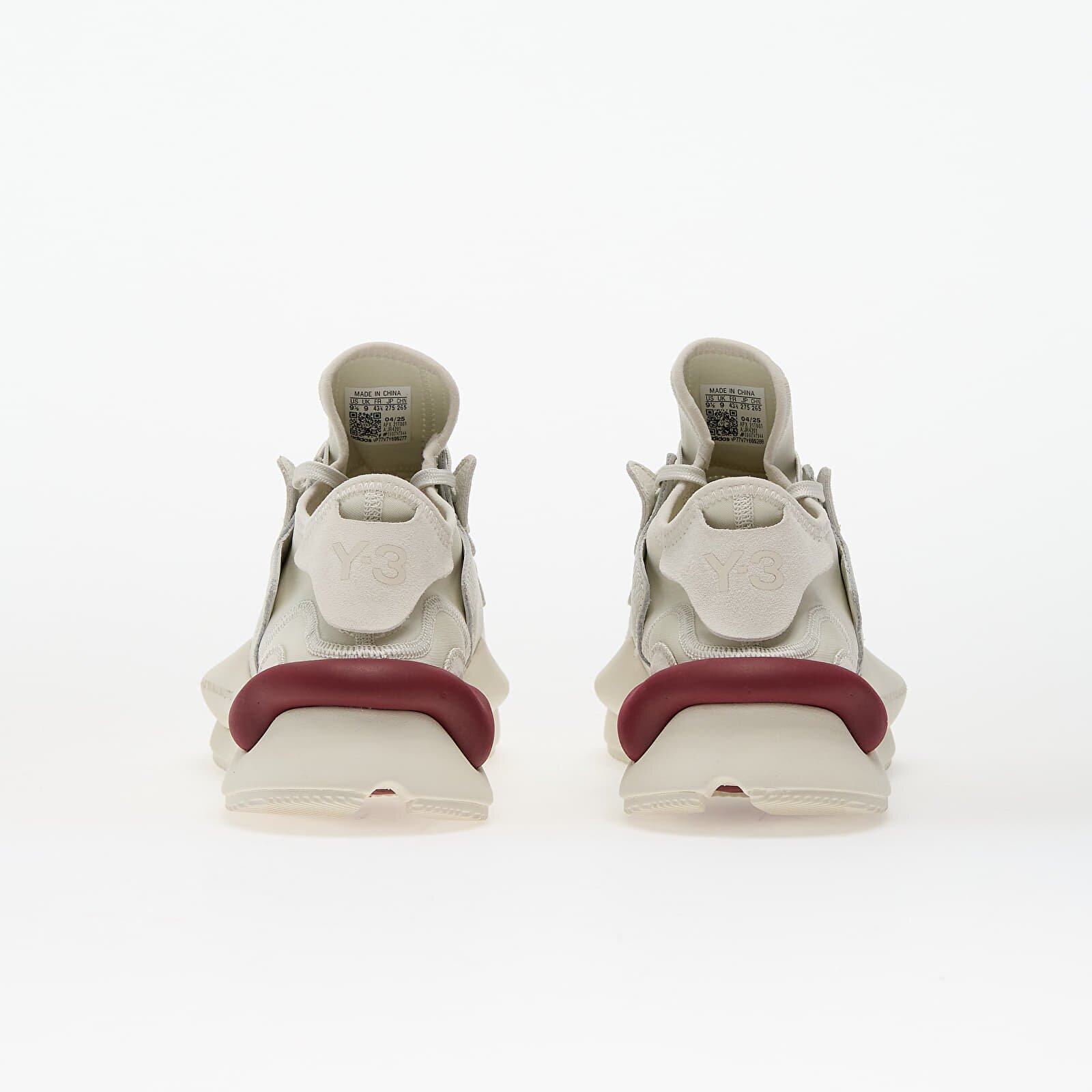 Y-3 Сникърси Kaiwa Orbit Grey/ Orbit Grey/ Collegiate Burgundy