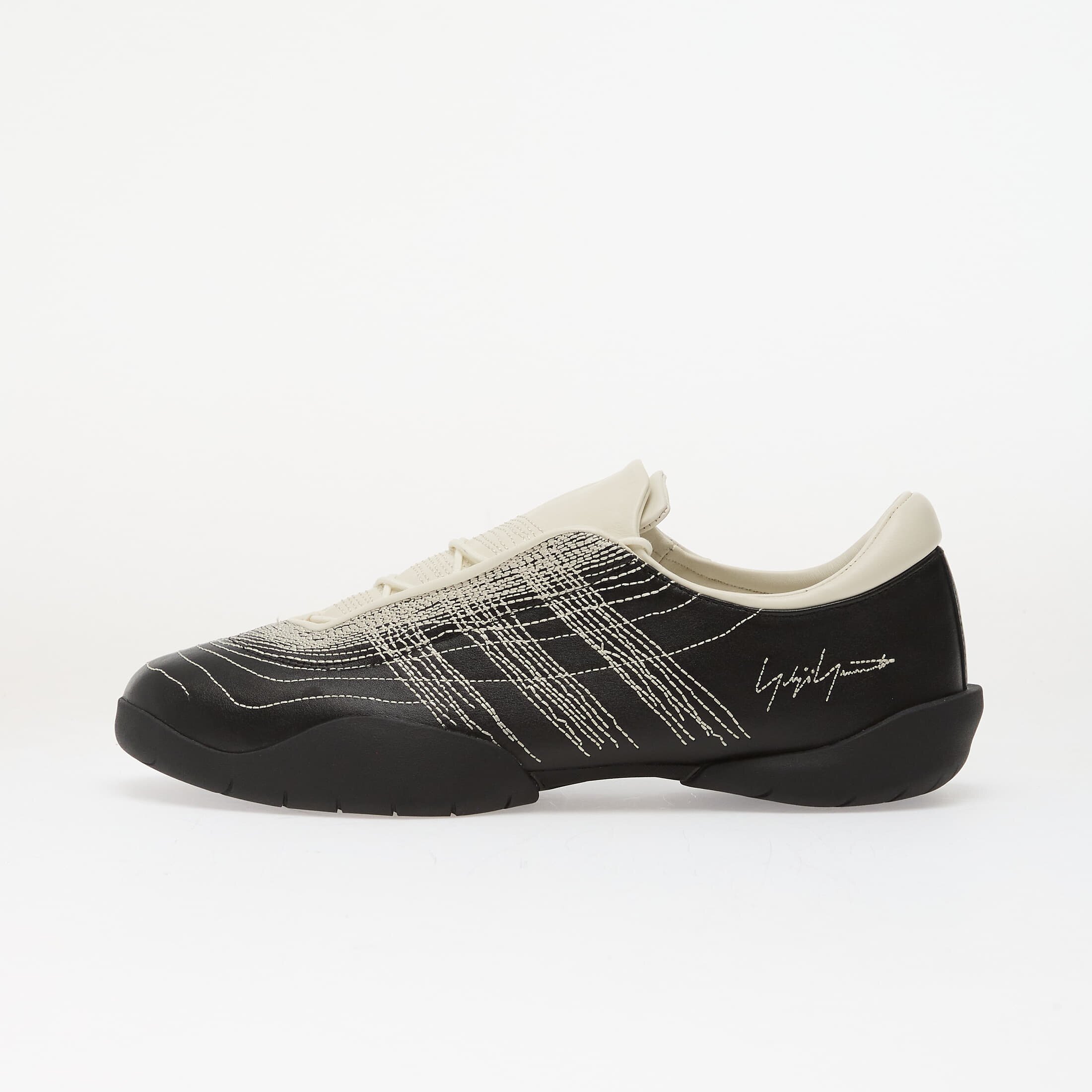 Y-3 Сникърси Regu Embroidery Black/ Aluminum/ Off White
