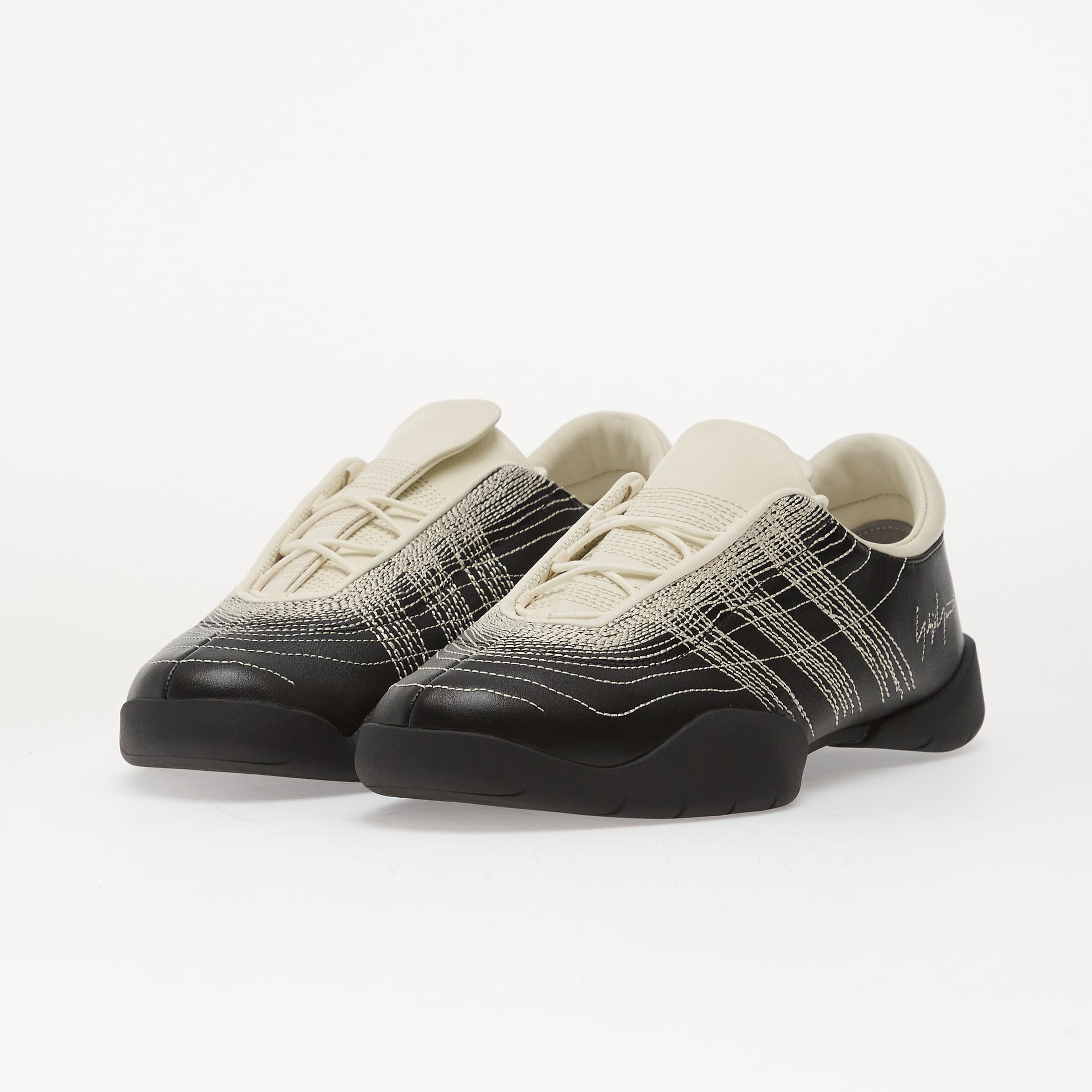 Y-3 Сникърси Regu Embroidery Black/ Aluminum/ Off White