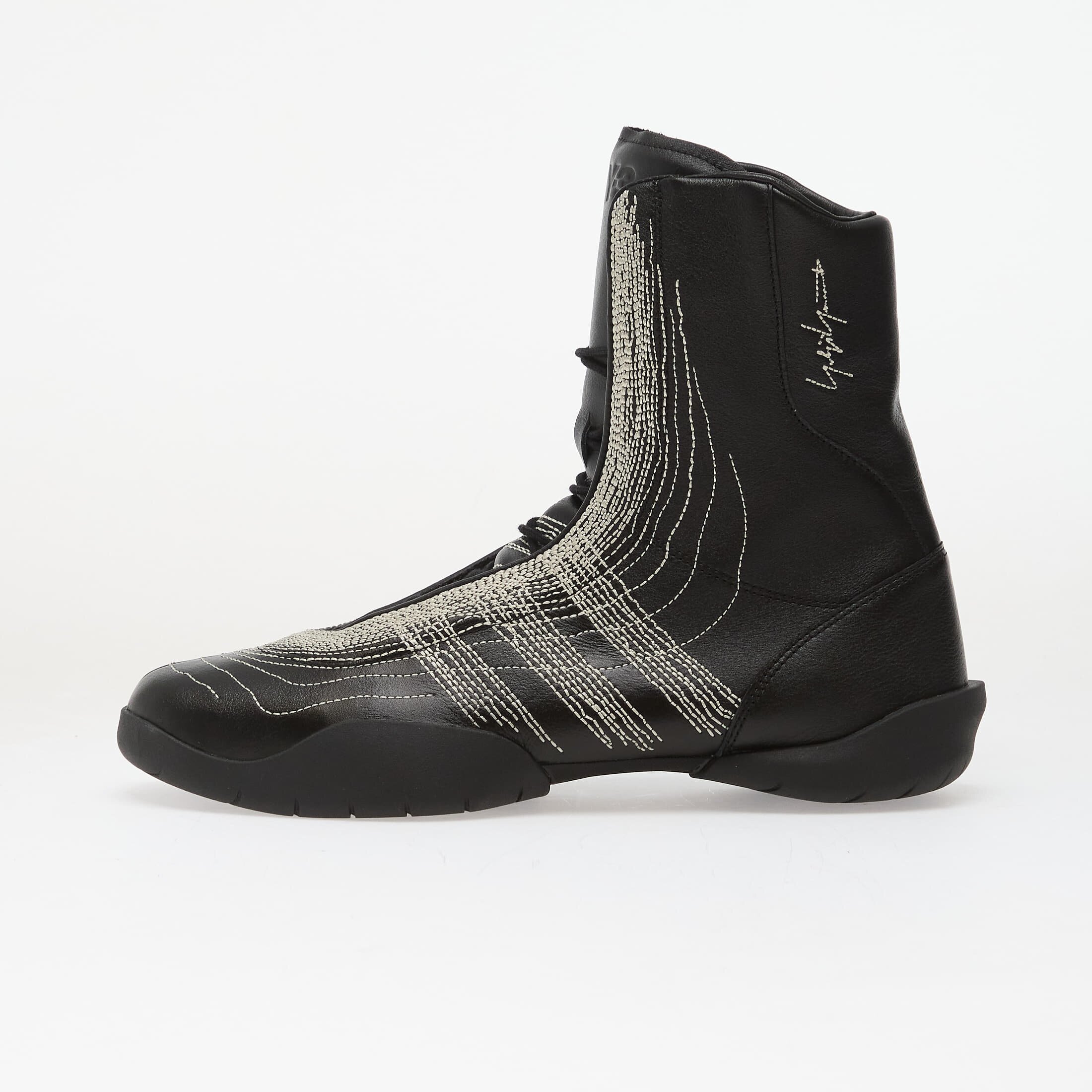Y-3 Сникърси Regu Embroidery Black/ Black/ Aluminum