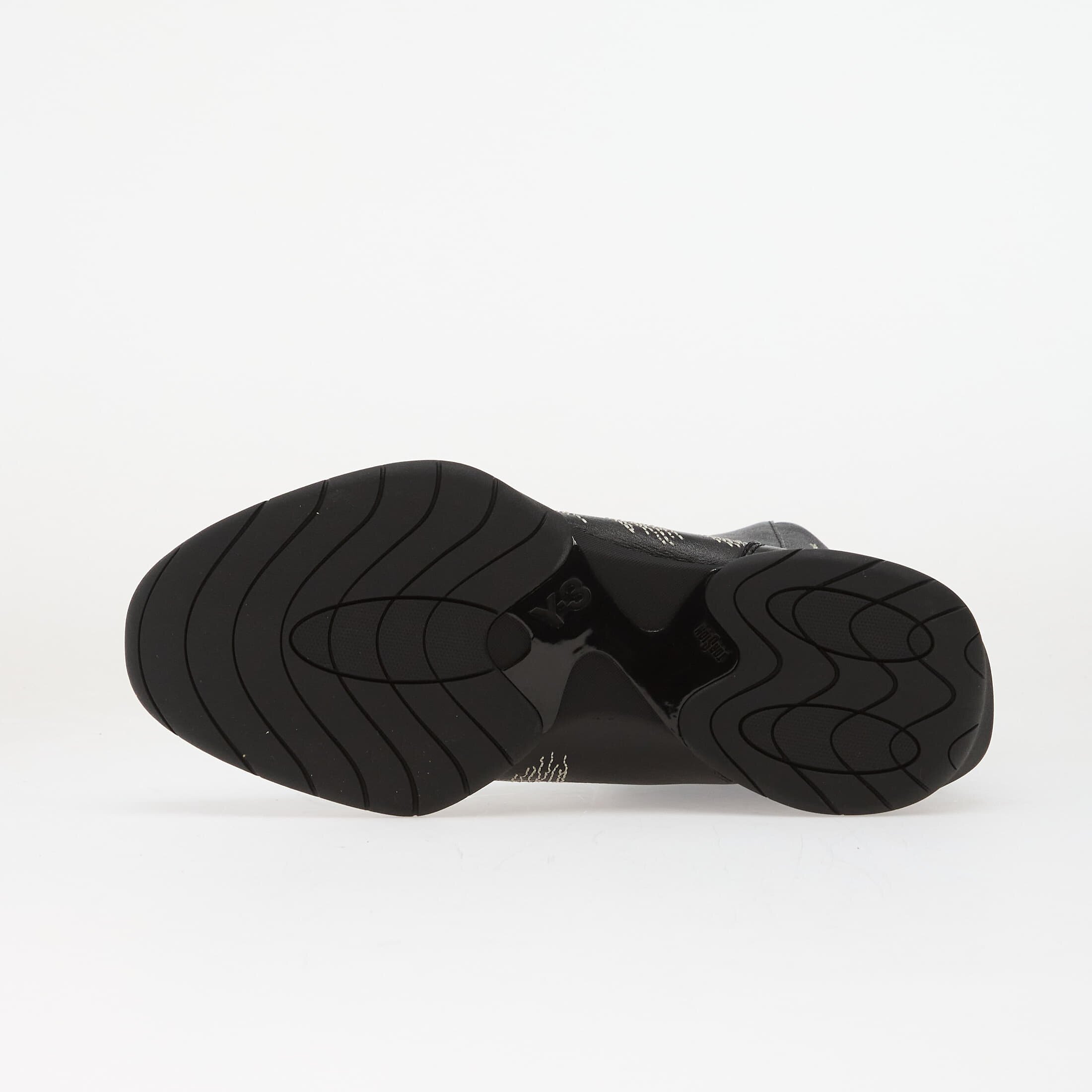 Y-3 Сникърси Regu Embroidery Black/ Black/ Aluminum