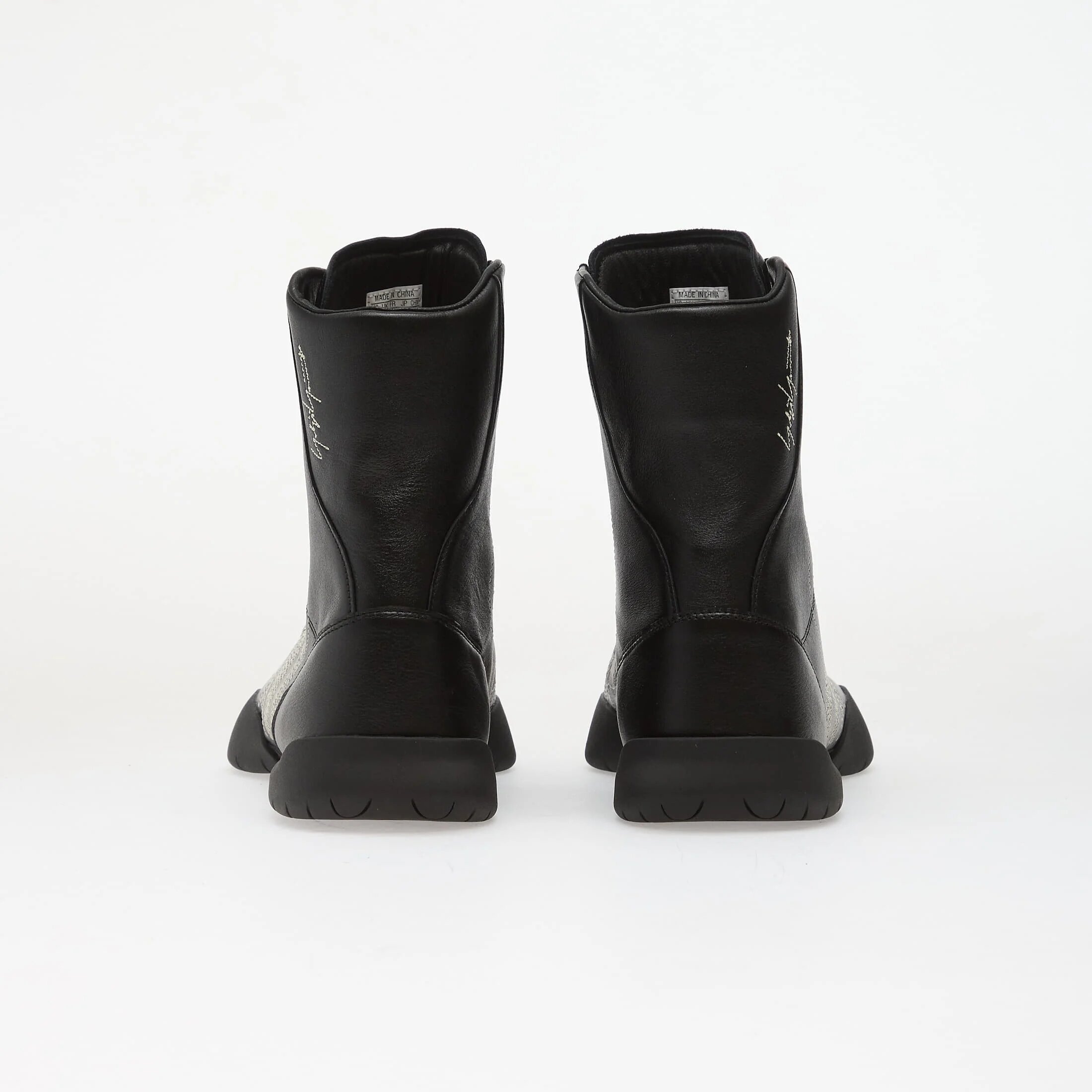 Y-3 Сникърси Regu Embroidery Black/ Black/ Aluminum