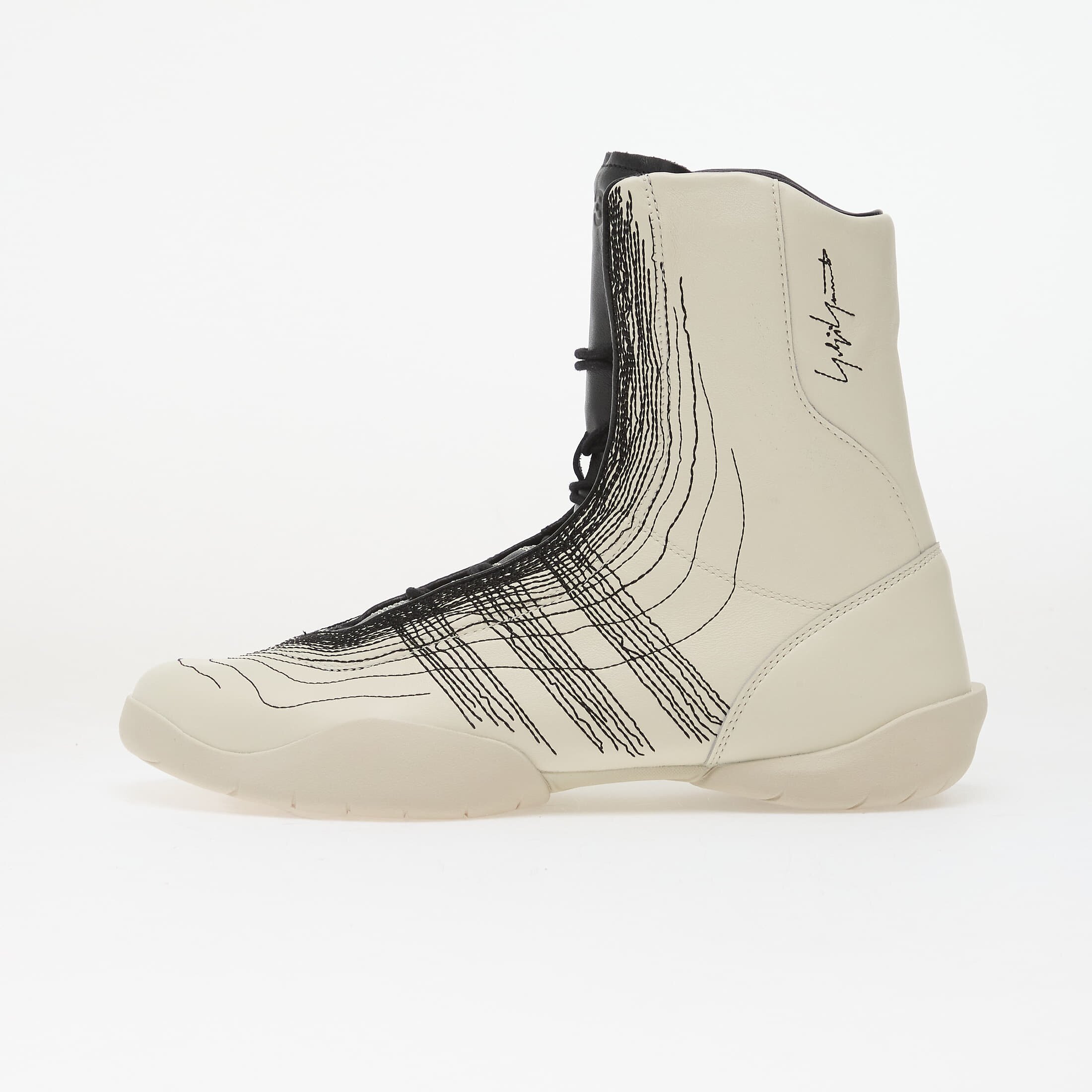 Y-3 Сникърси Regu Embroidery Off White/ Black/ Aluminum
