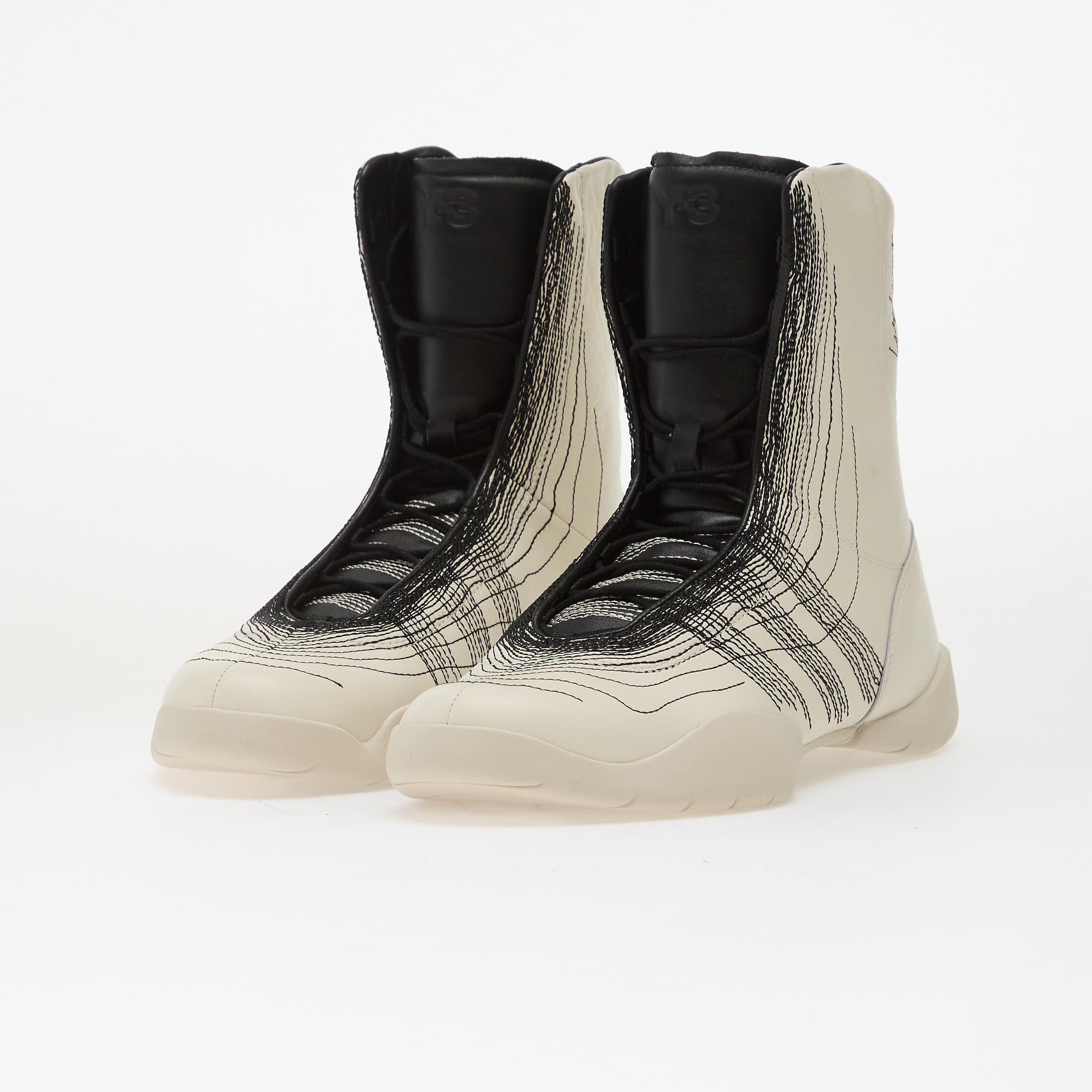 Y-3 Сникърси Regu Embroidery Off White/ Black/ Aluminum