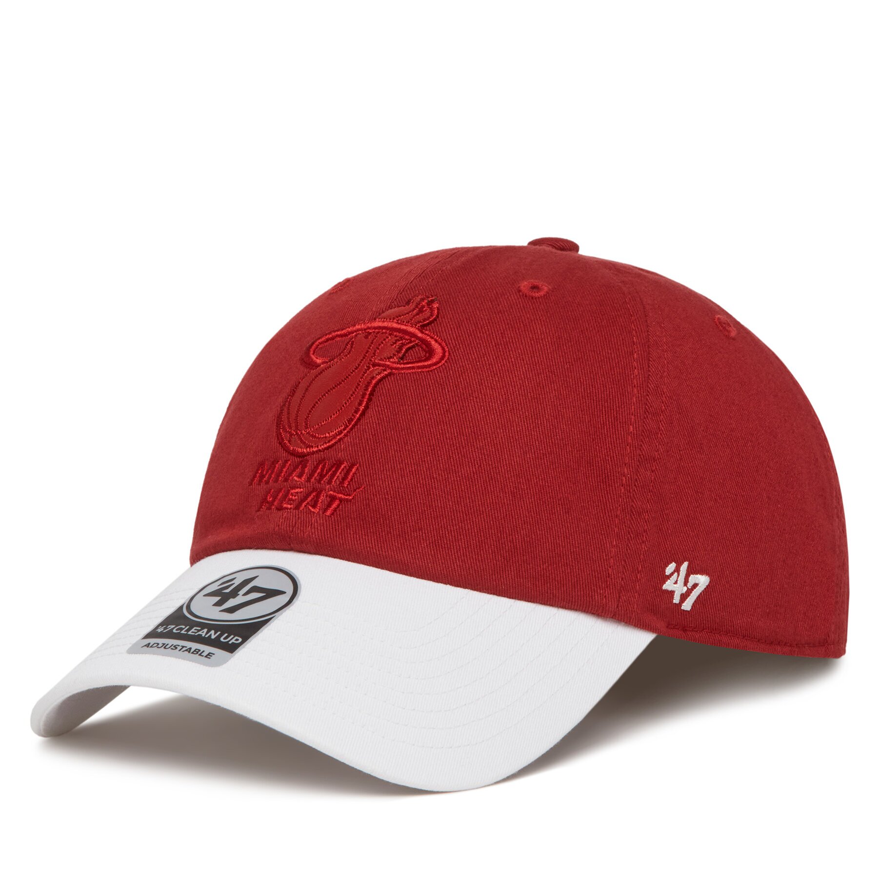 47 Brand Шапка с козирка NBA Miami Heat '47 x Tommy Hilfiger Courtside '47 Clean Up THCCU236GWL