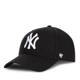 47 Brand Шапка с козирка New York Yankees B-MVPSP17WBP-BK