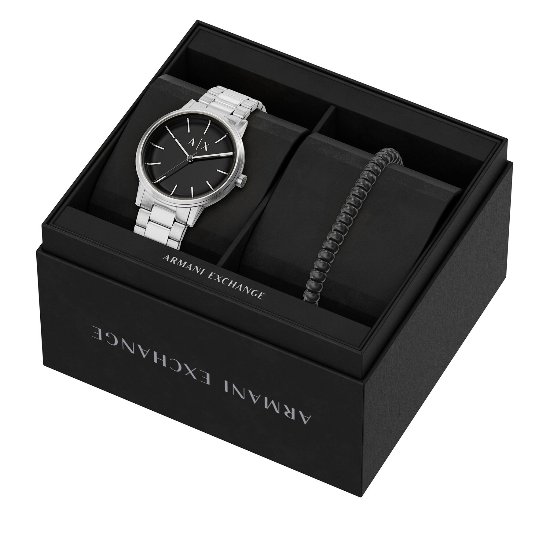 Armani Exchange Комплект часовник и гривна Cayde Gift Set AX7182SET