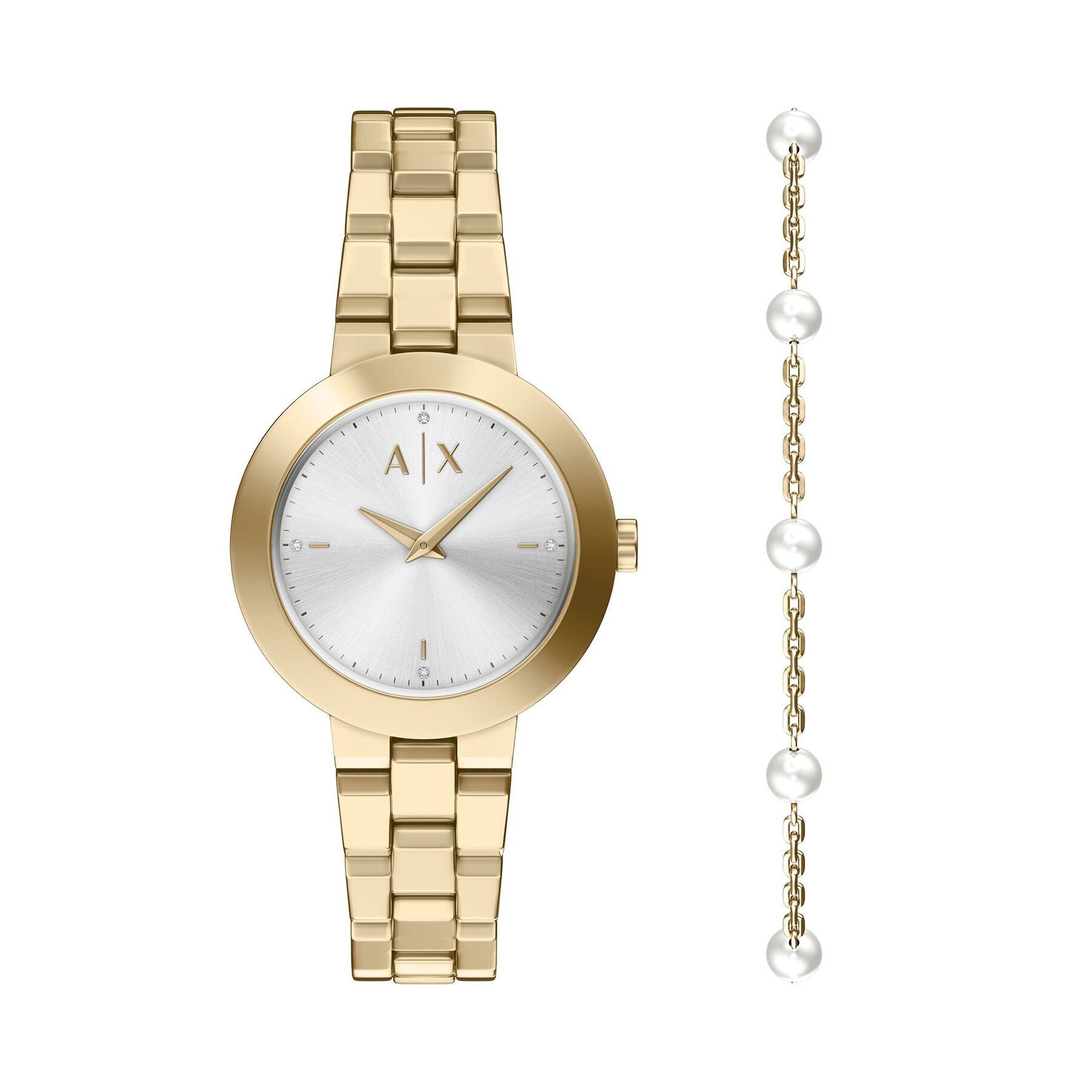 Armani Exchange Комплект часовник и гривна Jackie AX7185SET
