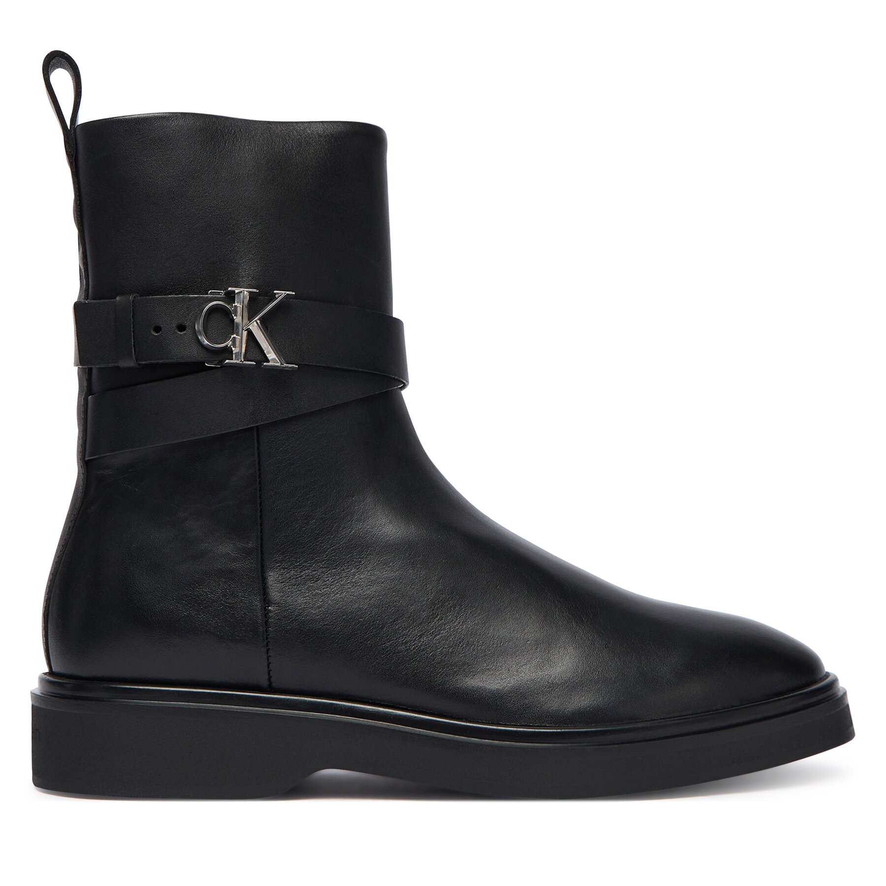 Calvin Klein Боти Ankle Boot W/ Metal Logo HW0HW02663
