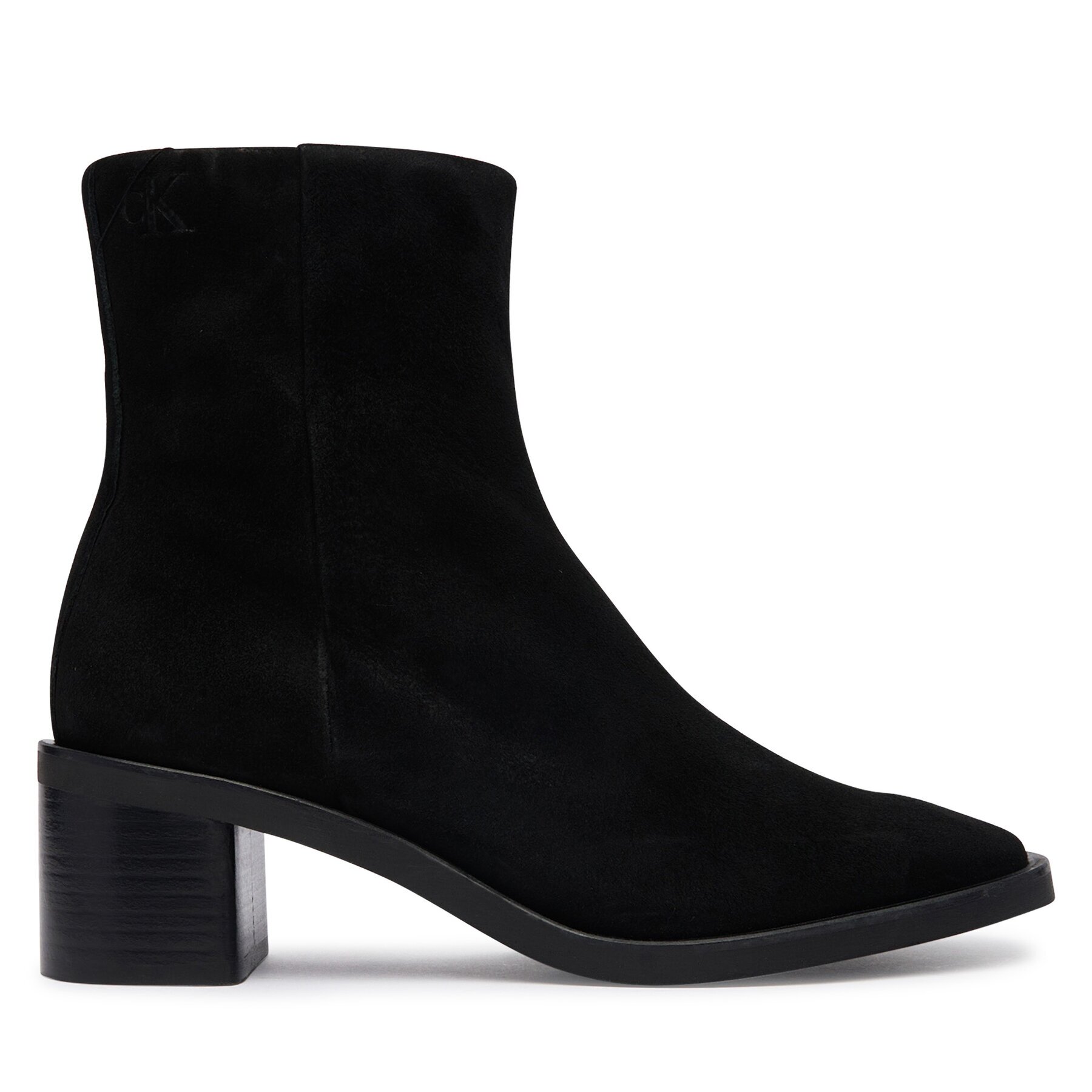 Calvin Klein Боти Block Heel Ank Boot Suede HW0HW03221
