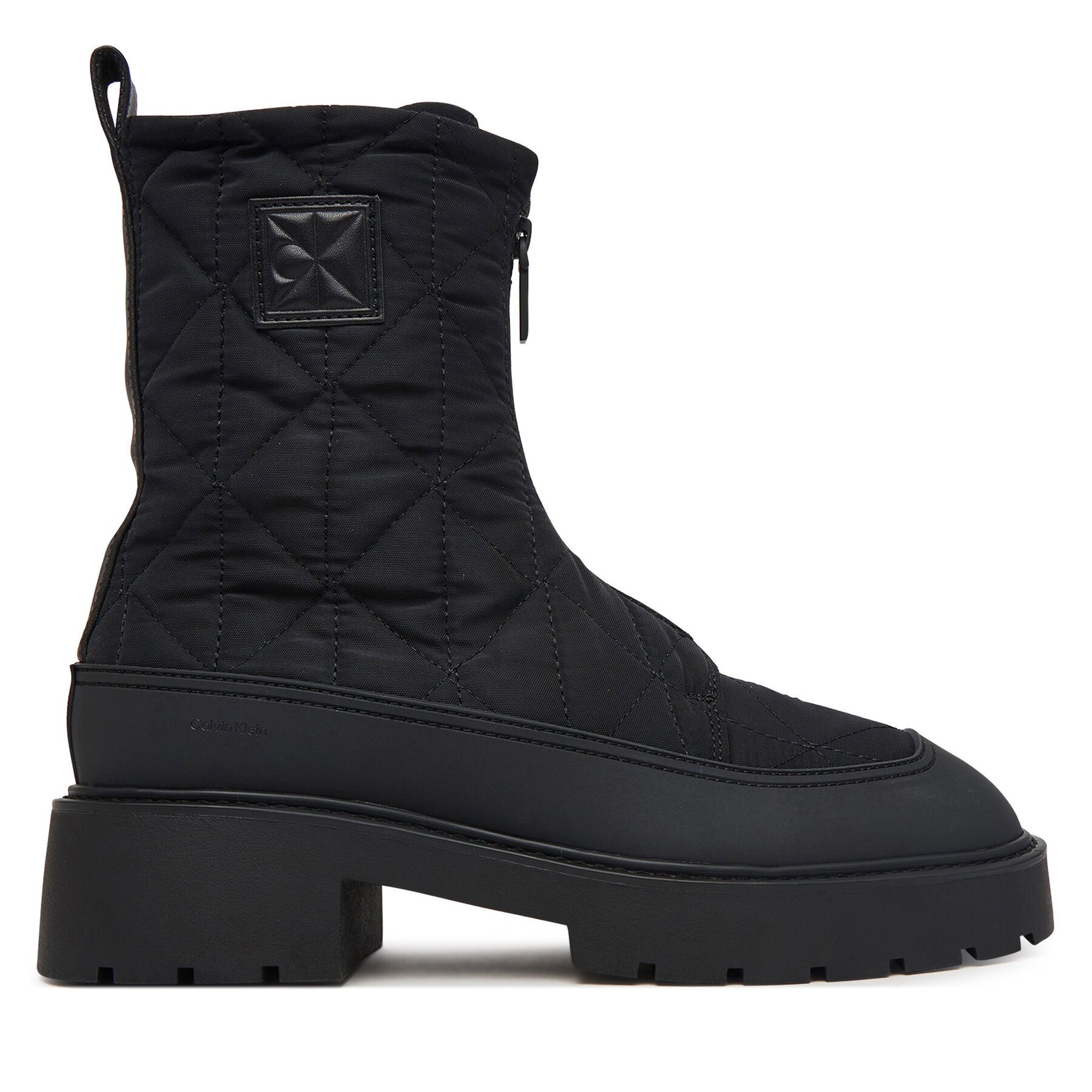 Calvin Klein Боти Chunky Zip Boot Mat Mix Aop Em HW0HW03205