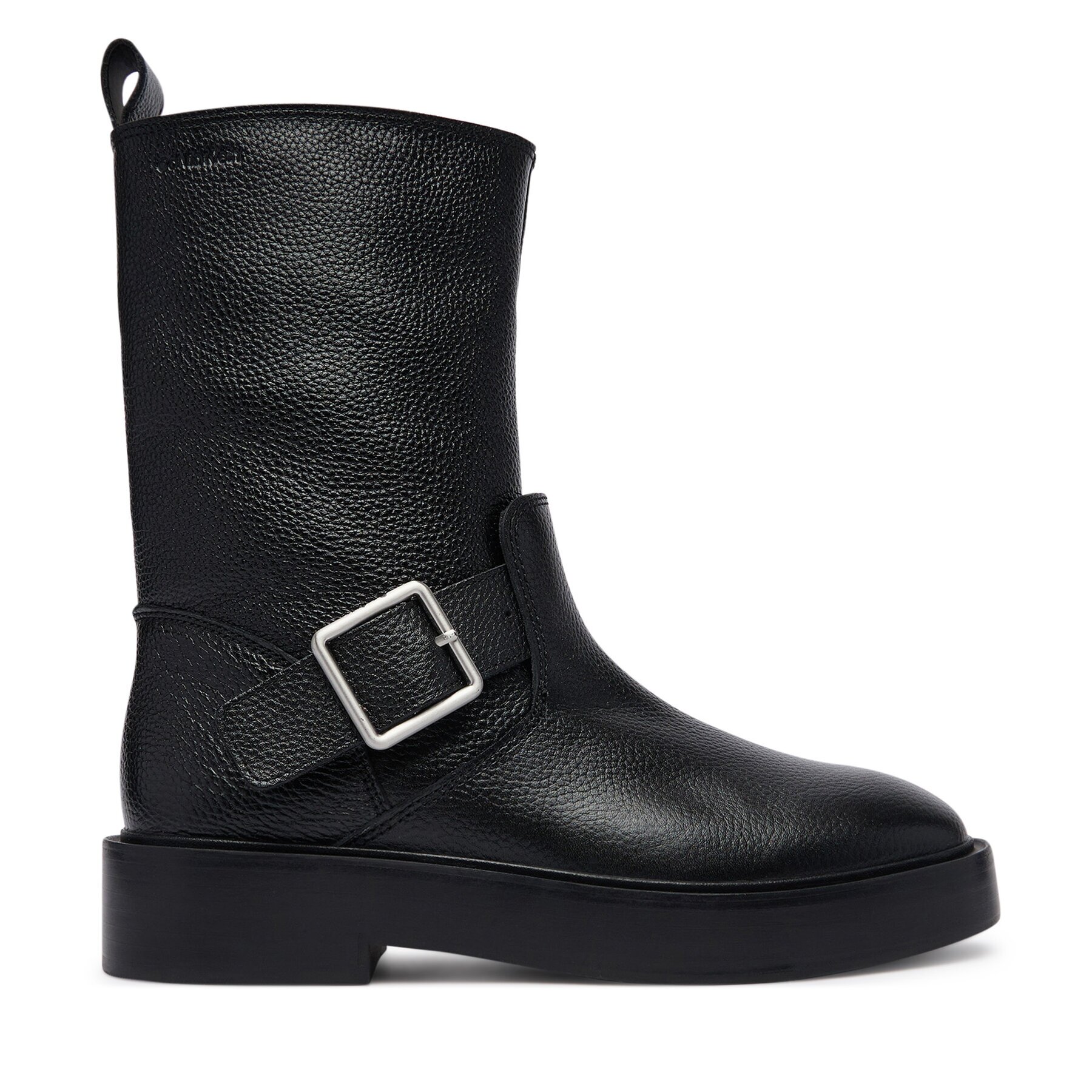 Calvin Klein Боти Conc Welt Mid Biker Boot Lth HW0HW03212