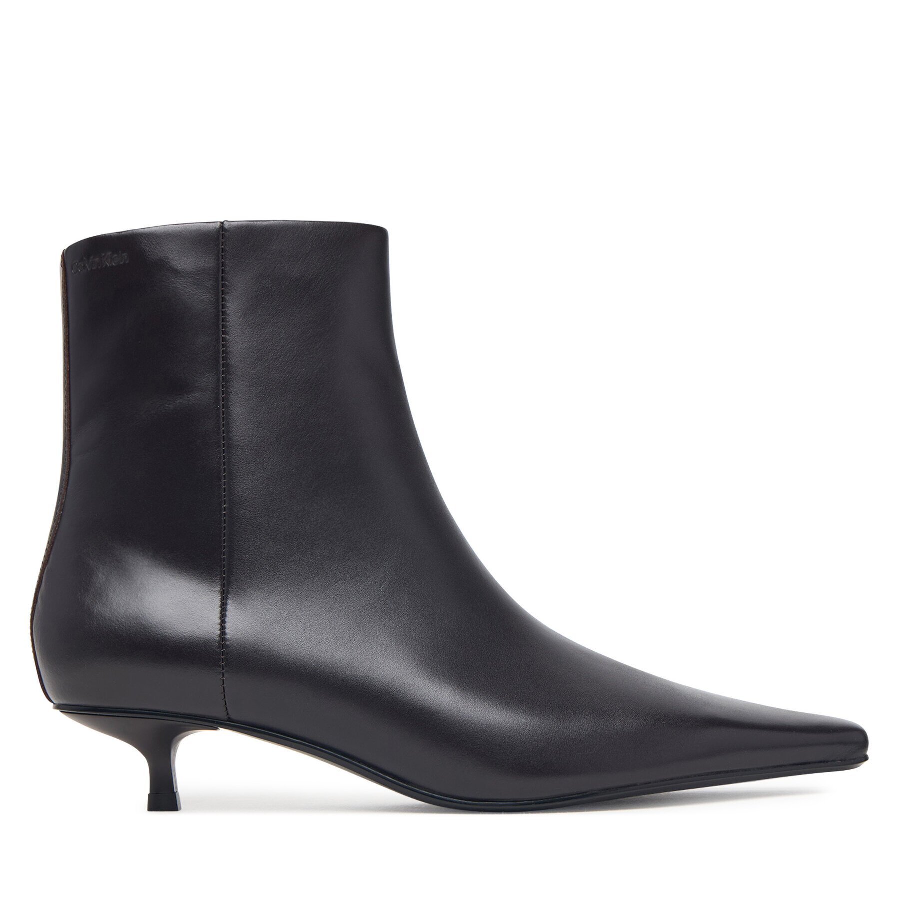 Calvin Klein Боти Kitten Heel Ankle Boot Lth HW0HW03165