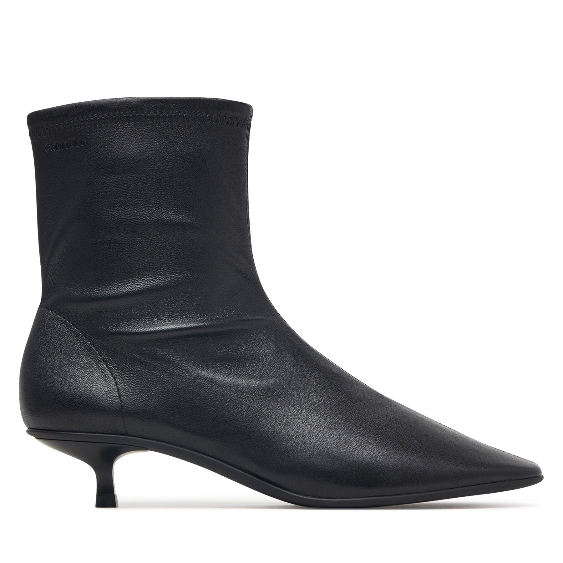 Calvin Klein Боти Round Kitt Heel Ankle Boot Nappa HW0HW03169