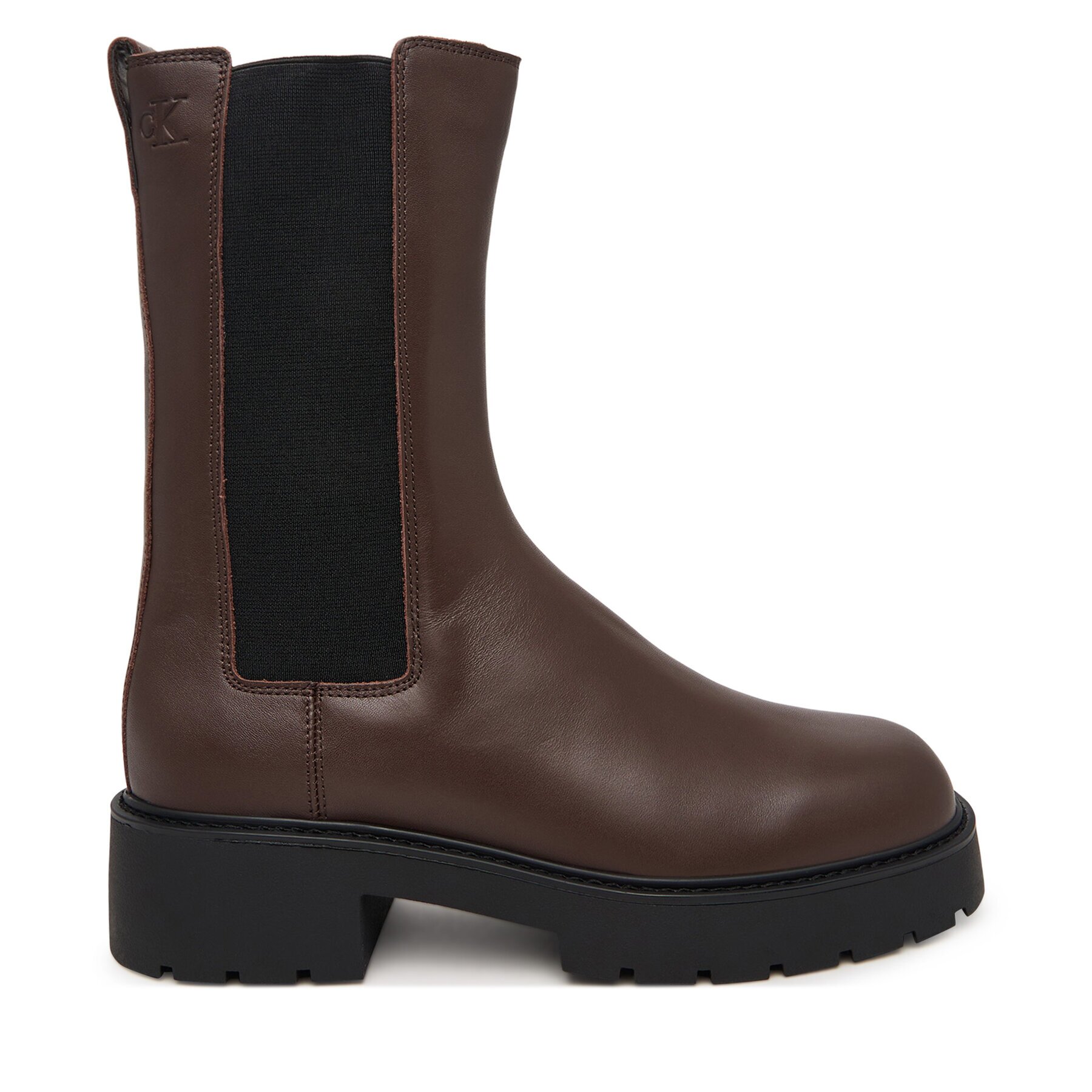 Calvin Klein Боти тип челси Chunky Mid Chelsea Boot Lth YW0YW01909
