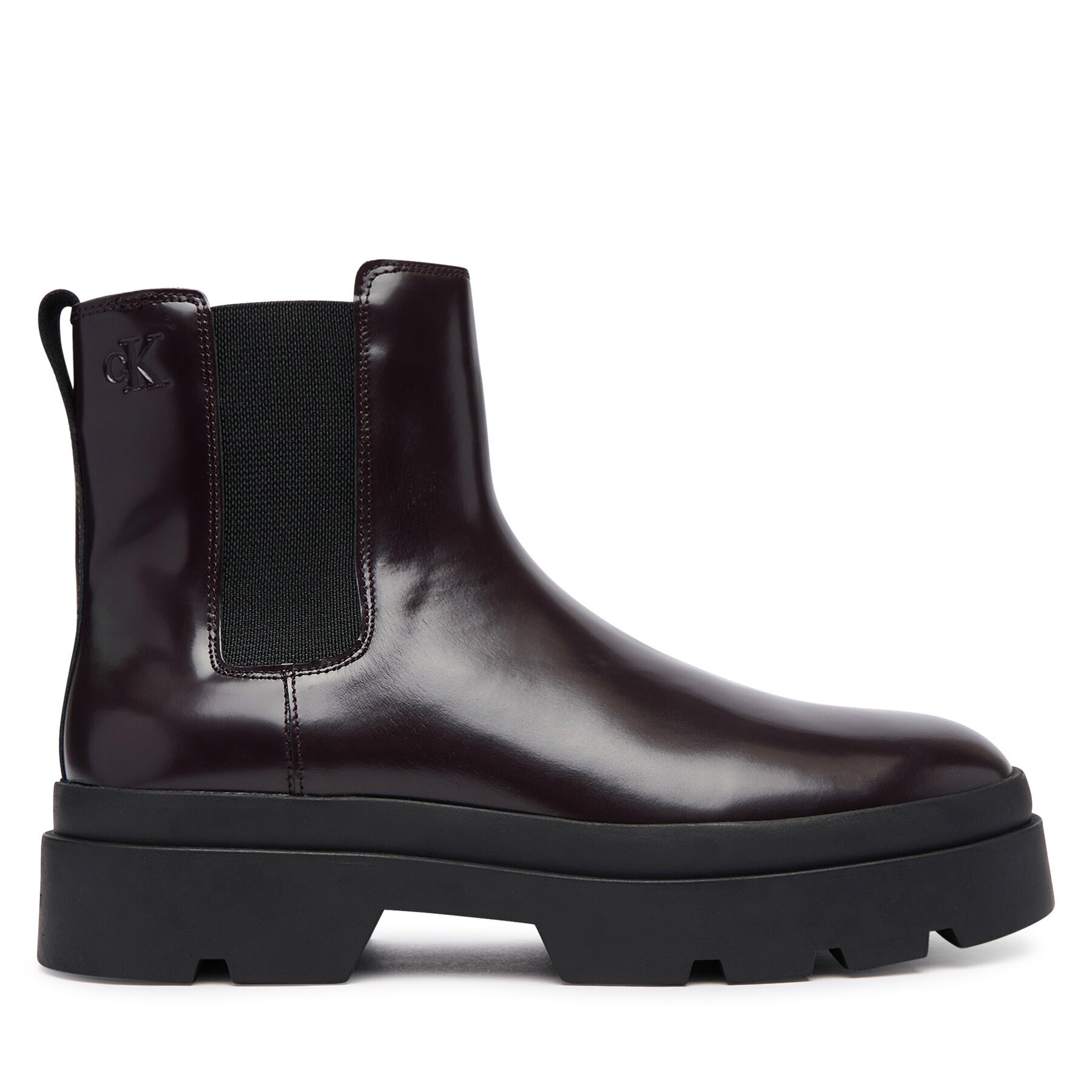 Calvin Klein Боти тип челси Lugged Chelsea Boot Matt Lth HM0HM02445