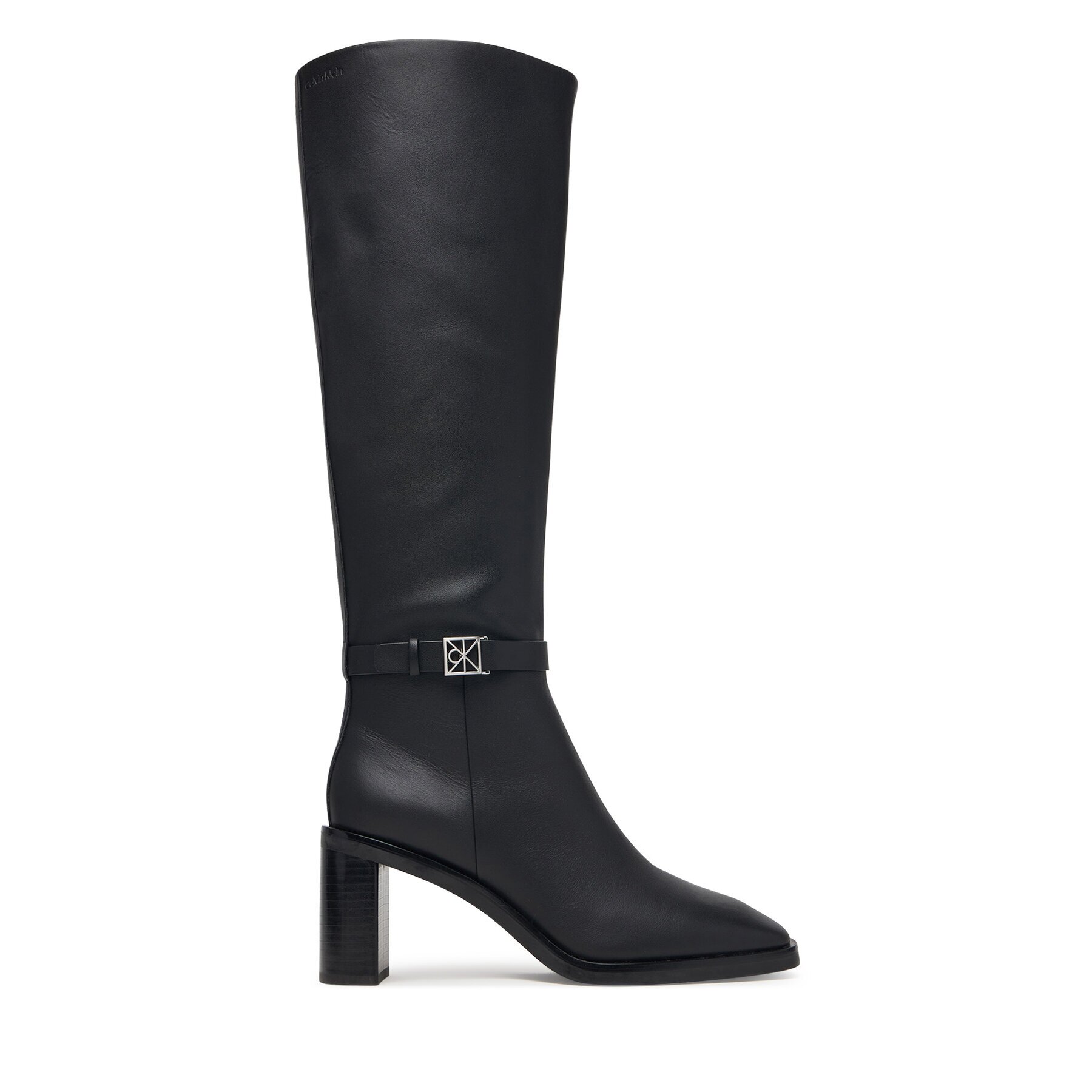 Calvin Klein Ботуши Block Heel High Boot Lth Hdw HW0HW03178
