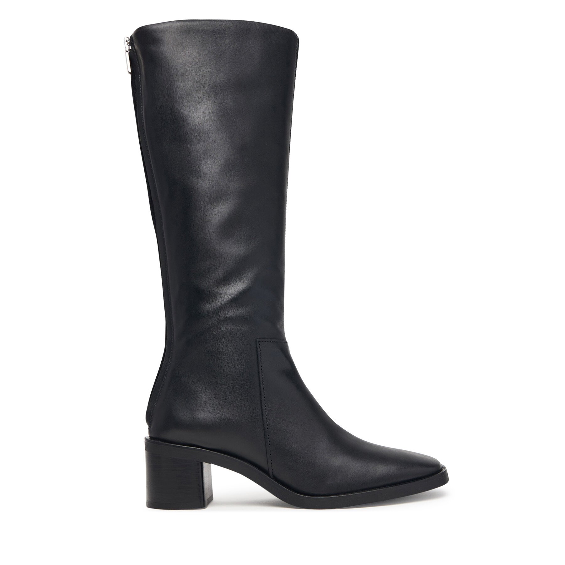 Calvin Klein Ботуши Block Heel High Boot Zip Lth HW0HW03172