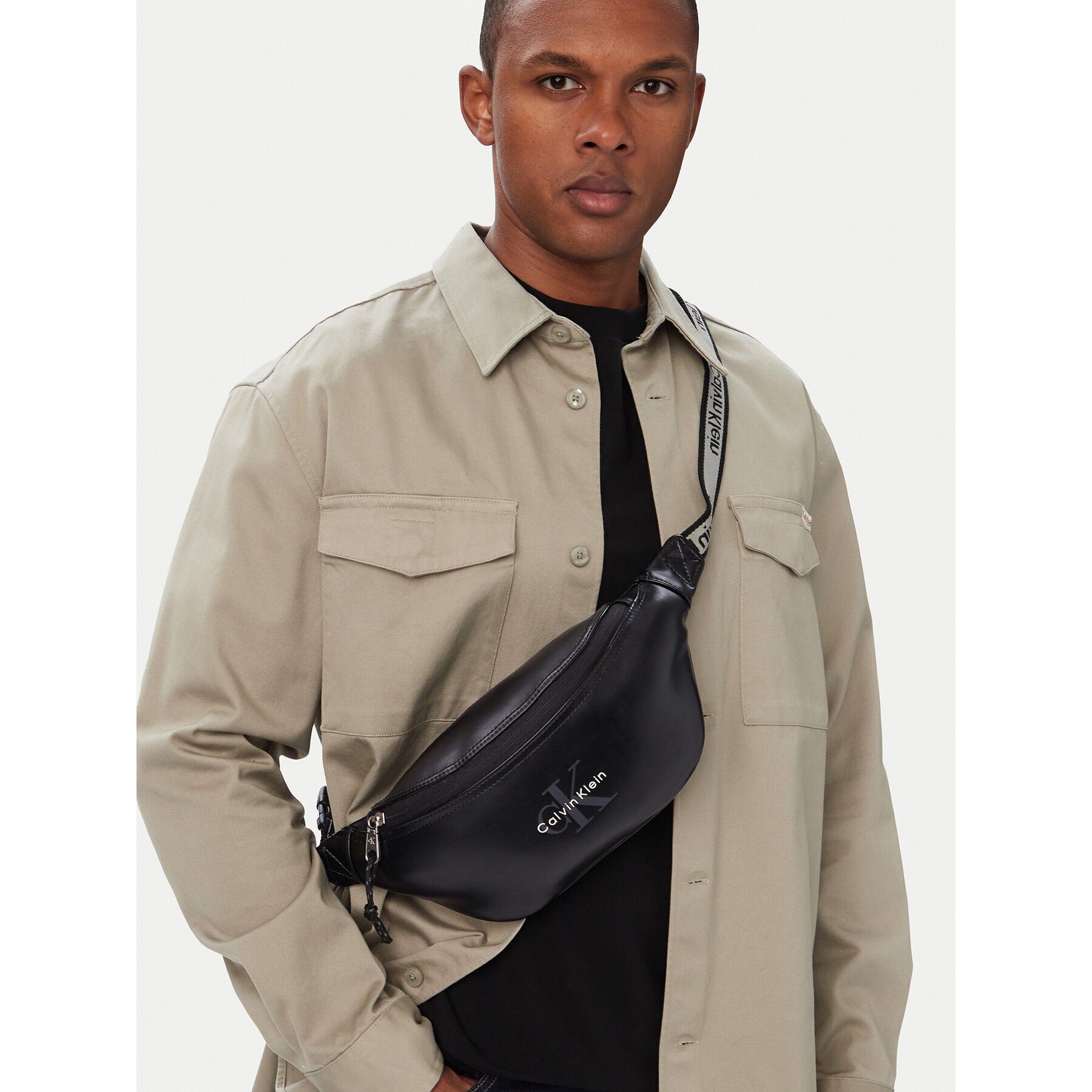 Calvin Klein Чанта за кръст﻿ Bold Logo Webbing Waistbag LV04D3630G