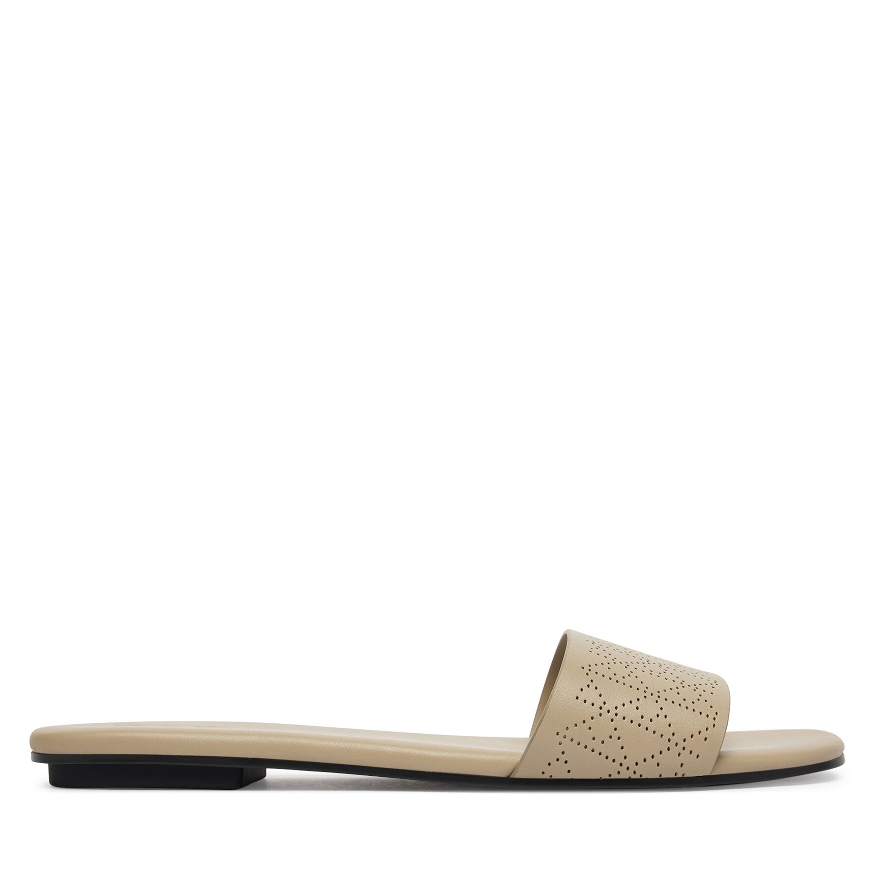 Calvin Klein Чехли Org Flat Sndl One Bar Lth Aop HW0HW02857