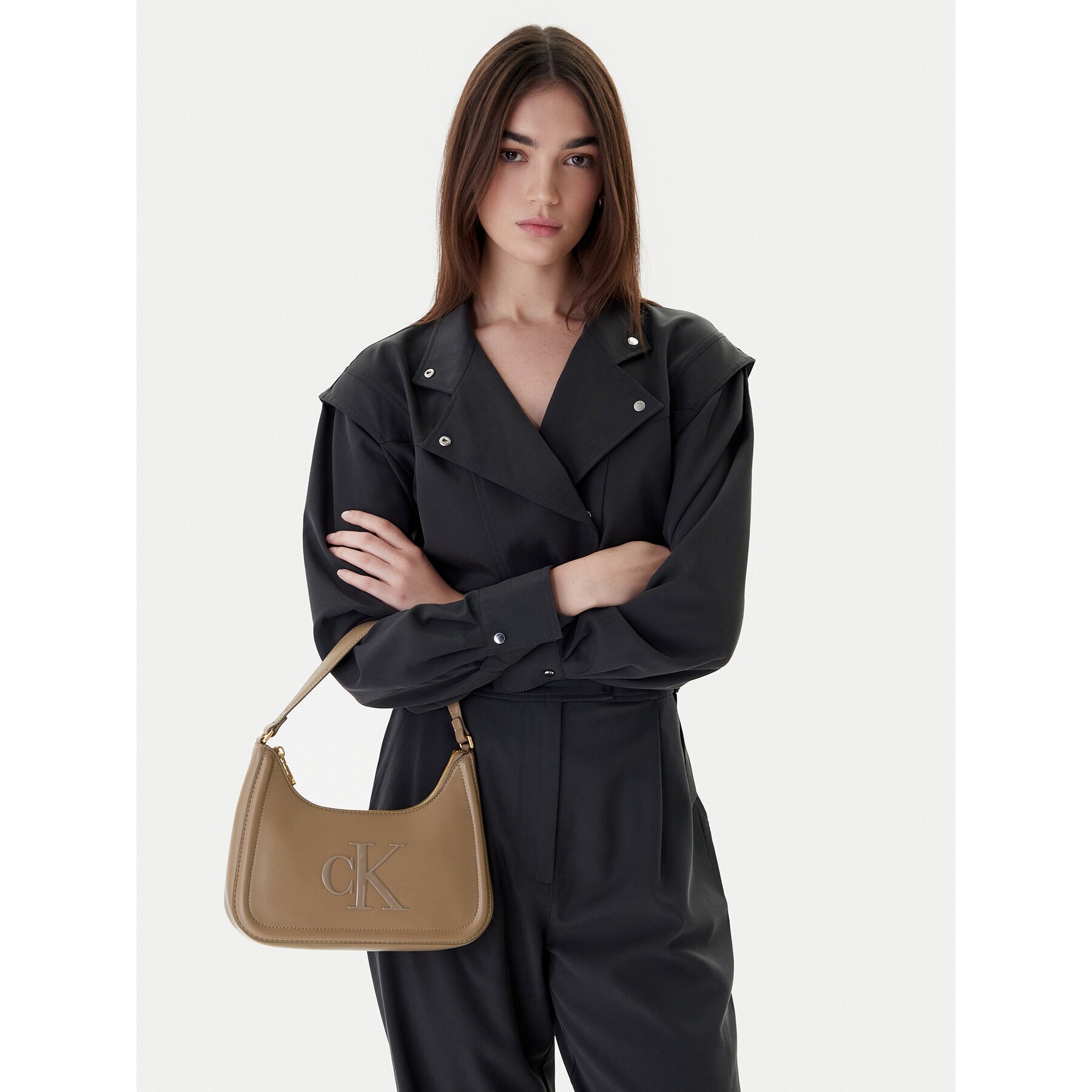 Calvin Klein Дамска чанта Bold Ck Small Shoulder Bag LV04F3230G